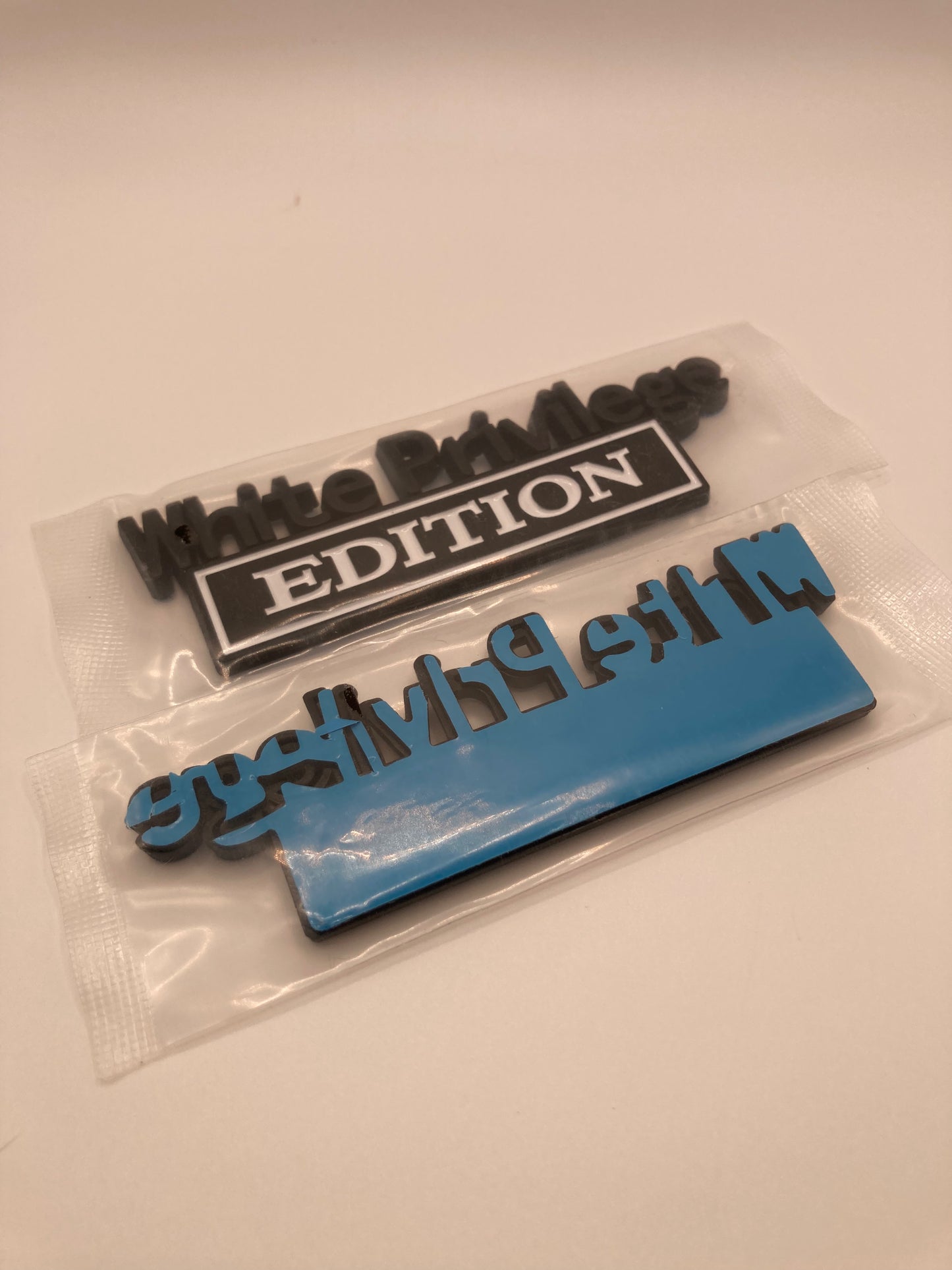White Privilege Edition Fender Emblem Set - 2pcs