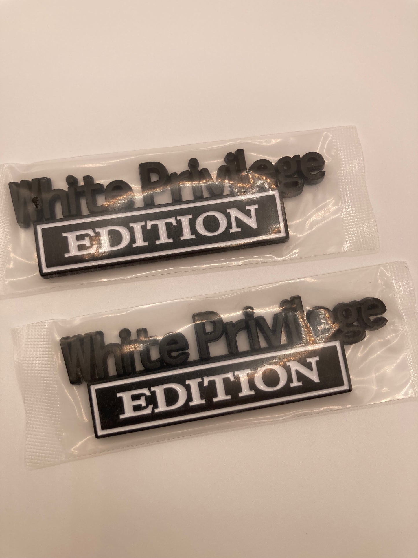 White Privilege Edition Fender Emblem Set - 2pcs