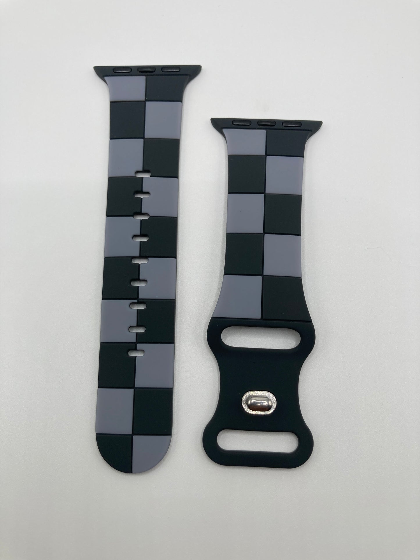 Checkered silicone watchband for Apple Watch - 38/40/41