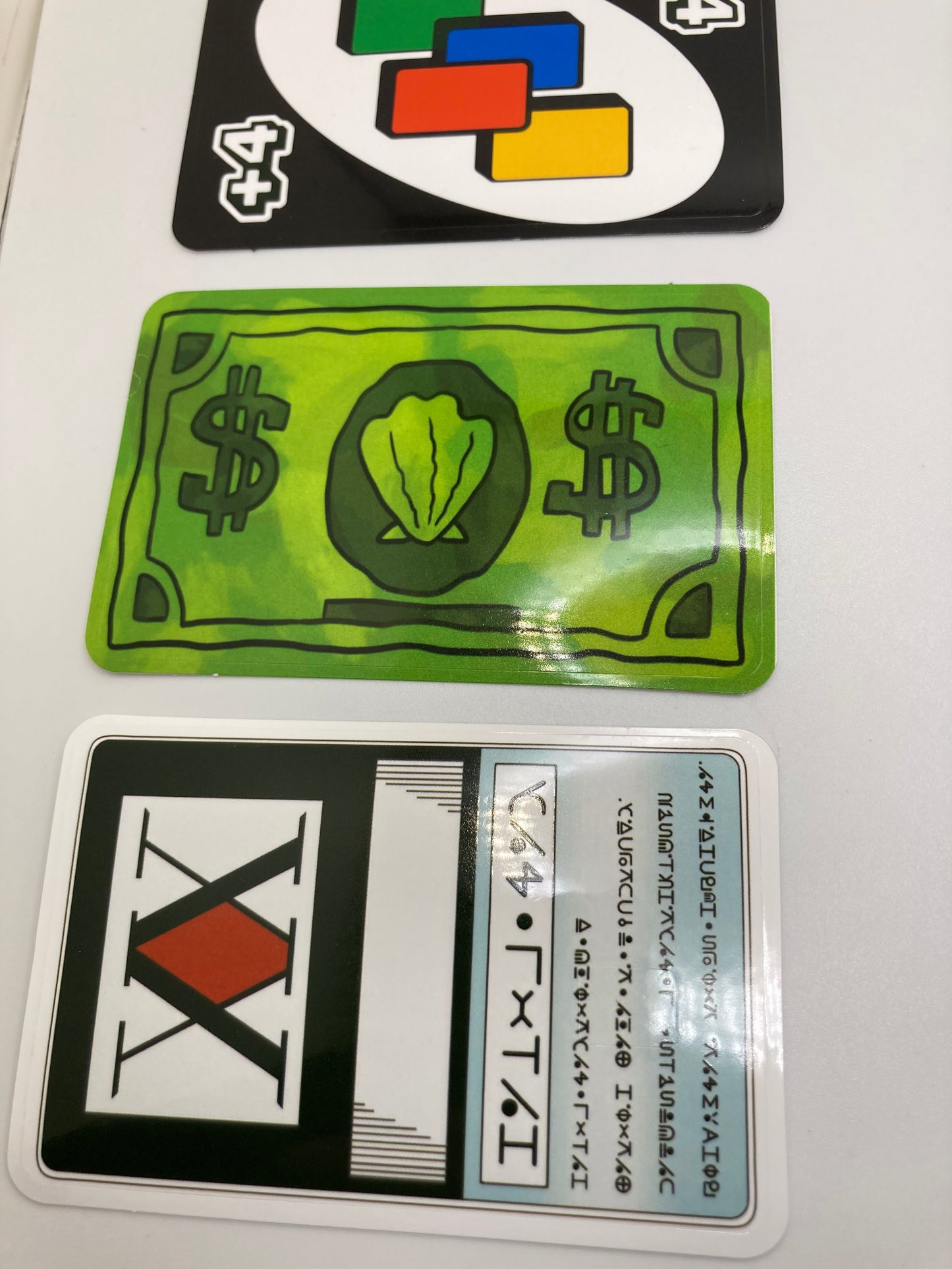 8pcs set - Themed Credit Card Covers - with protective pouches - UNO - Monopoly