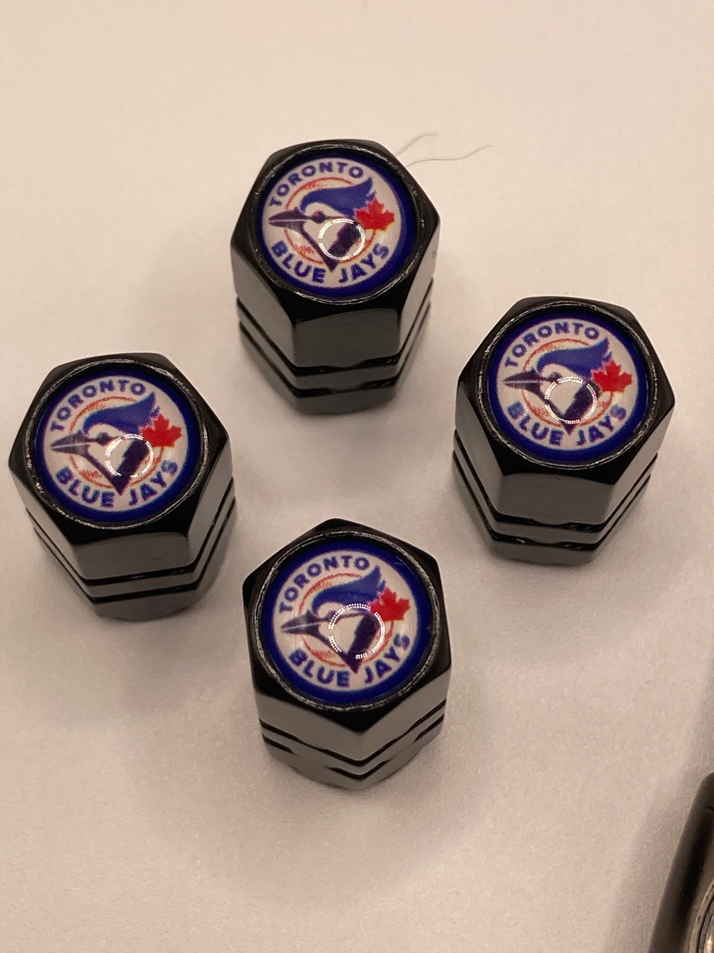 MLB - Blue Jays Gift Set - Keychain & Valve Stem Caps - 5pcs set