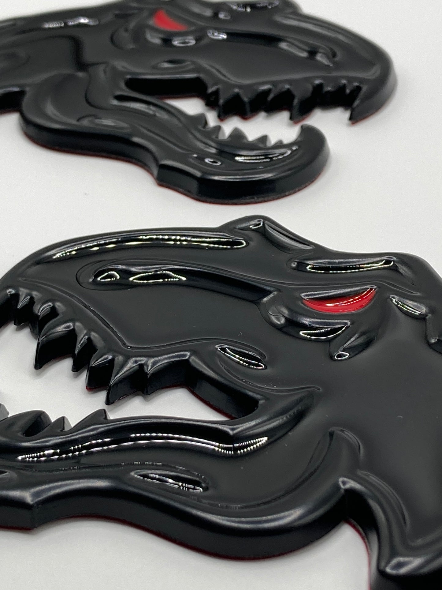 TRX - Black Metal T-Rex Fender Emblem Set - 2pcs - RAM 1500