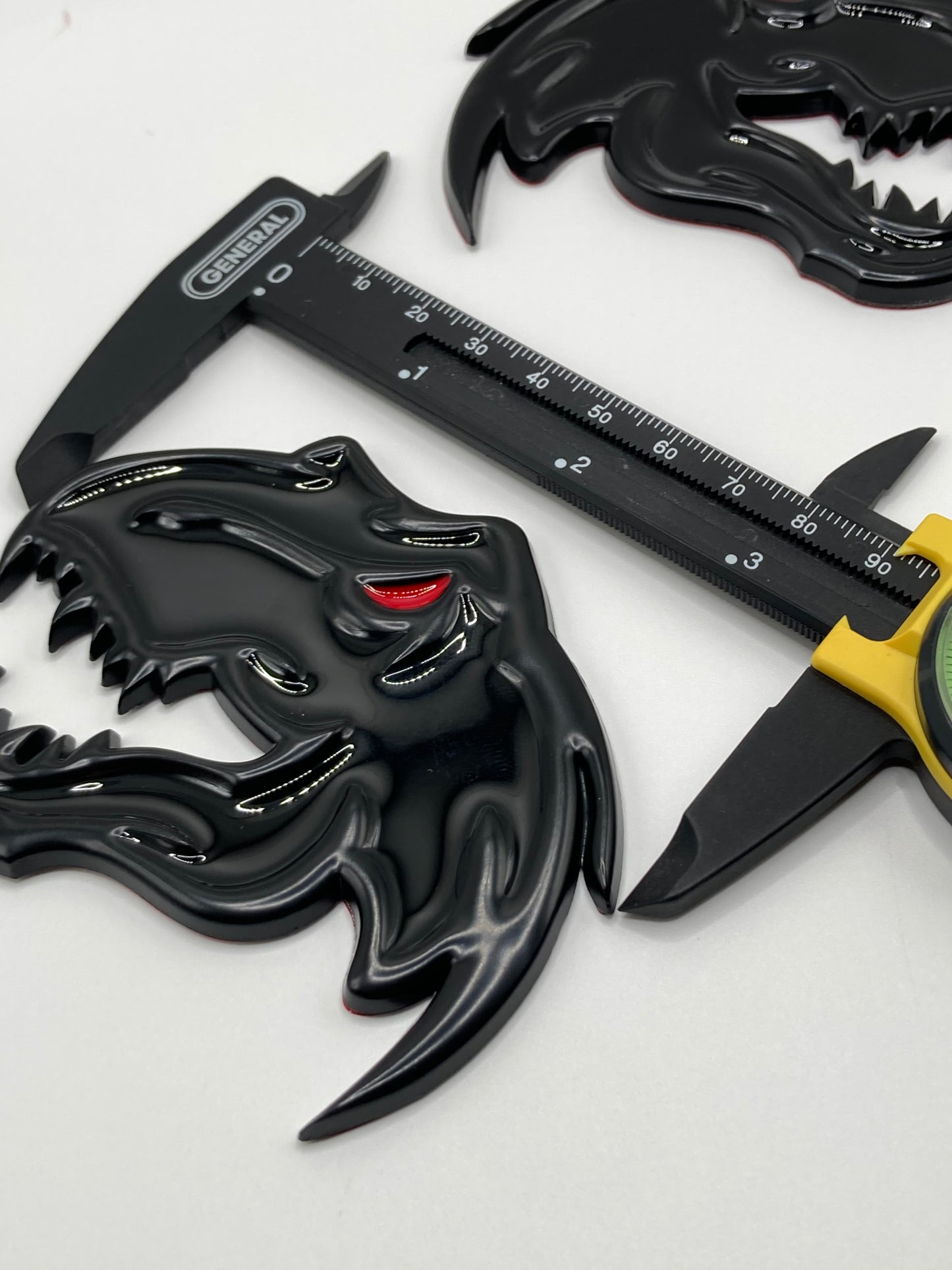 TRX - Black Metal T-Rex Fender Emblem Set - 2pcs - RAM 1500