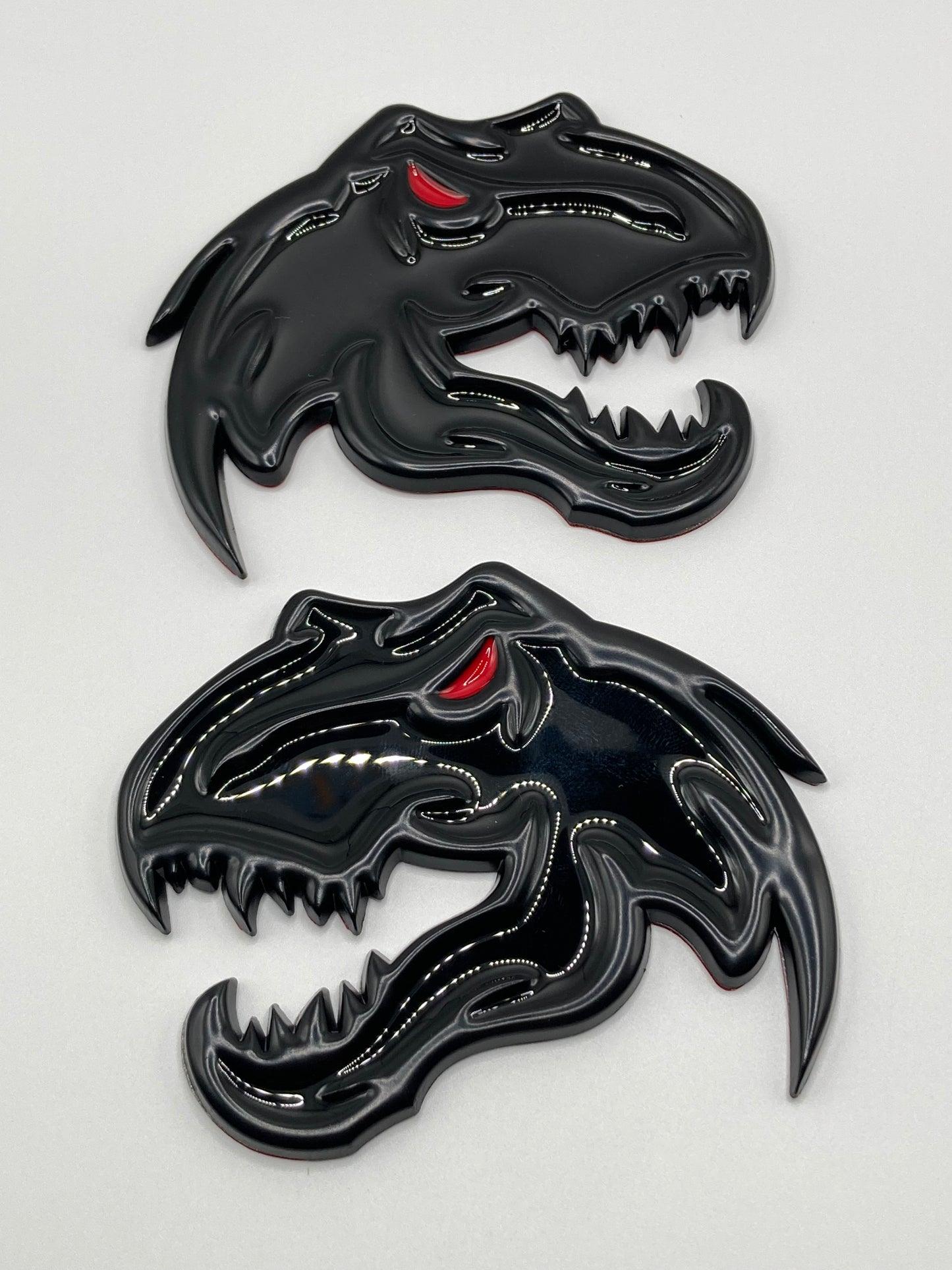 TRX - Black Metal T-Rex Fender Emblem Set - 2pcs - RAM 1500