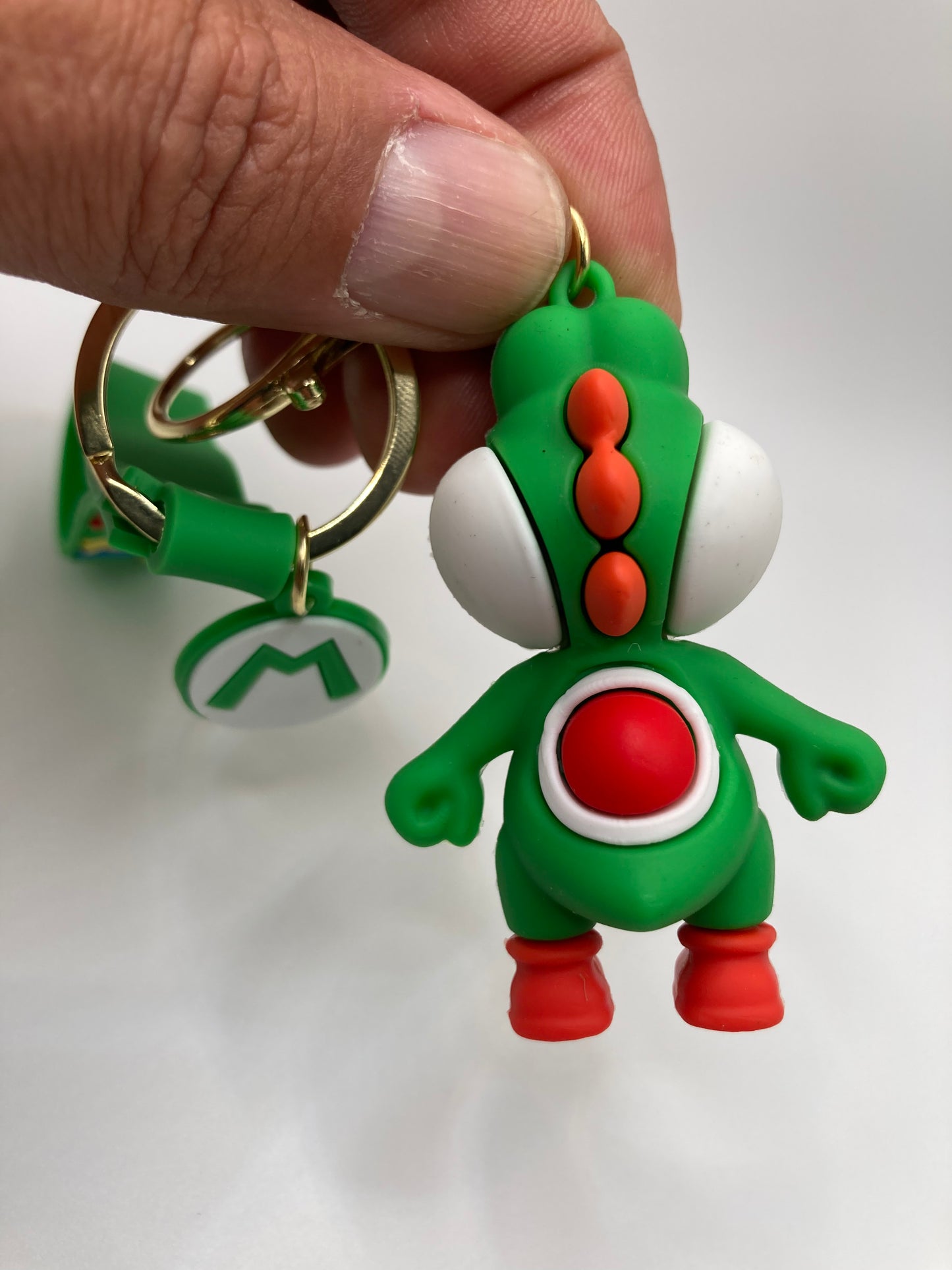 Super Mario Yoshi Character Themed Silicone 3D Charm Keychain Keyring