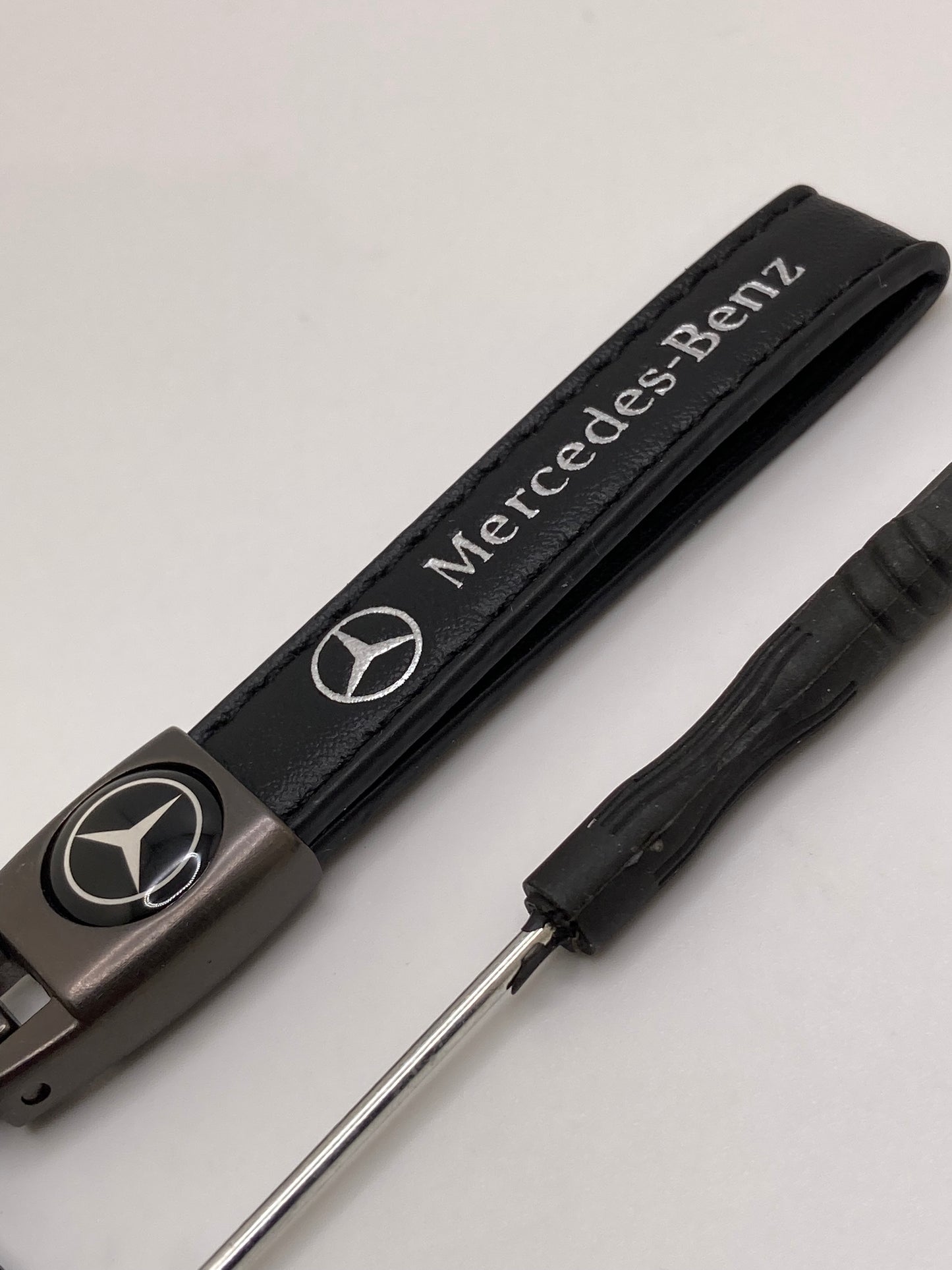 Mercedes leather keychains and key fob cases