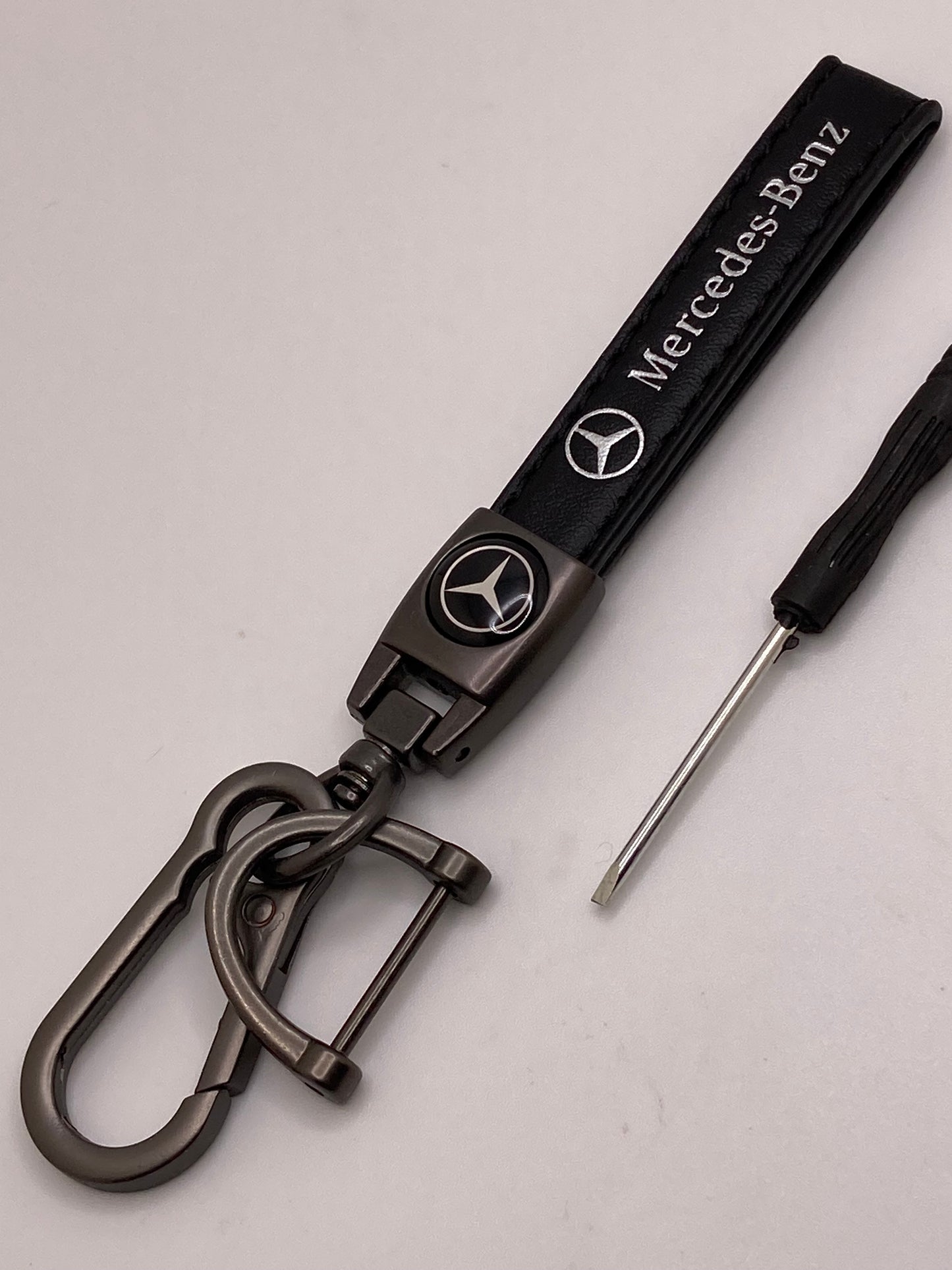 Mercedes leather keychains and key fob cases