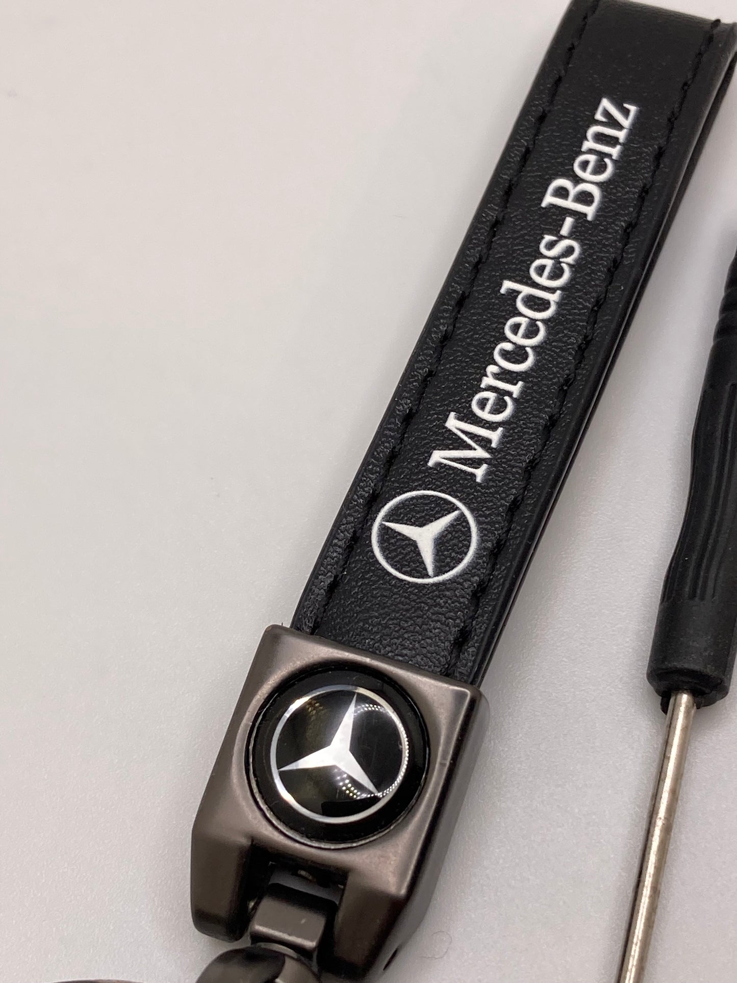 Mercedes leather keychains and key fob cases