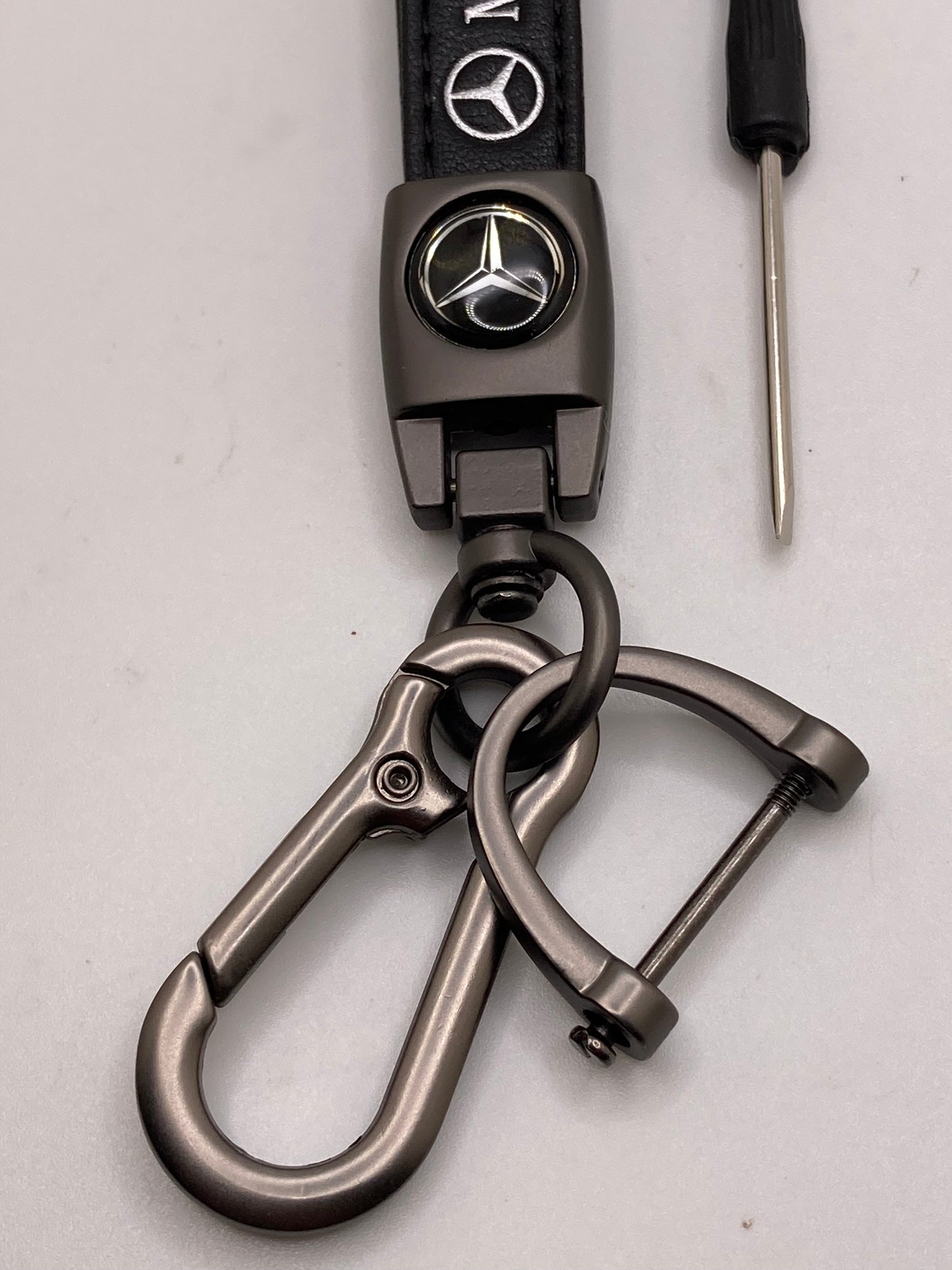 Mercedes leather keychains and key fob cases