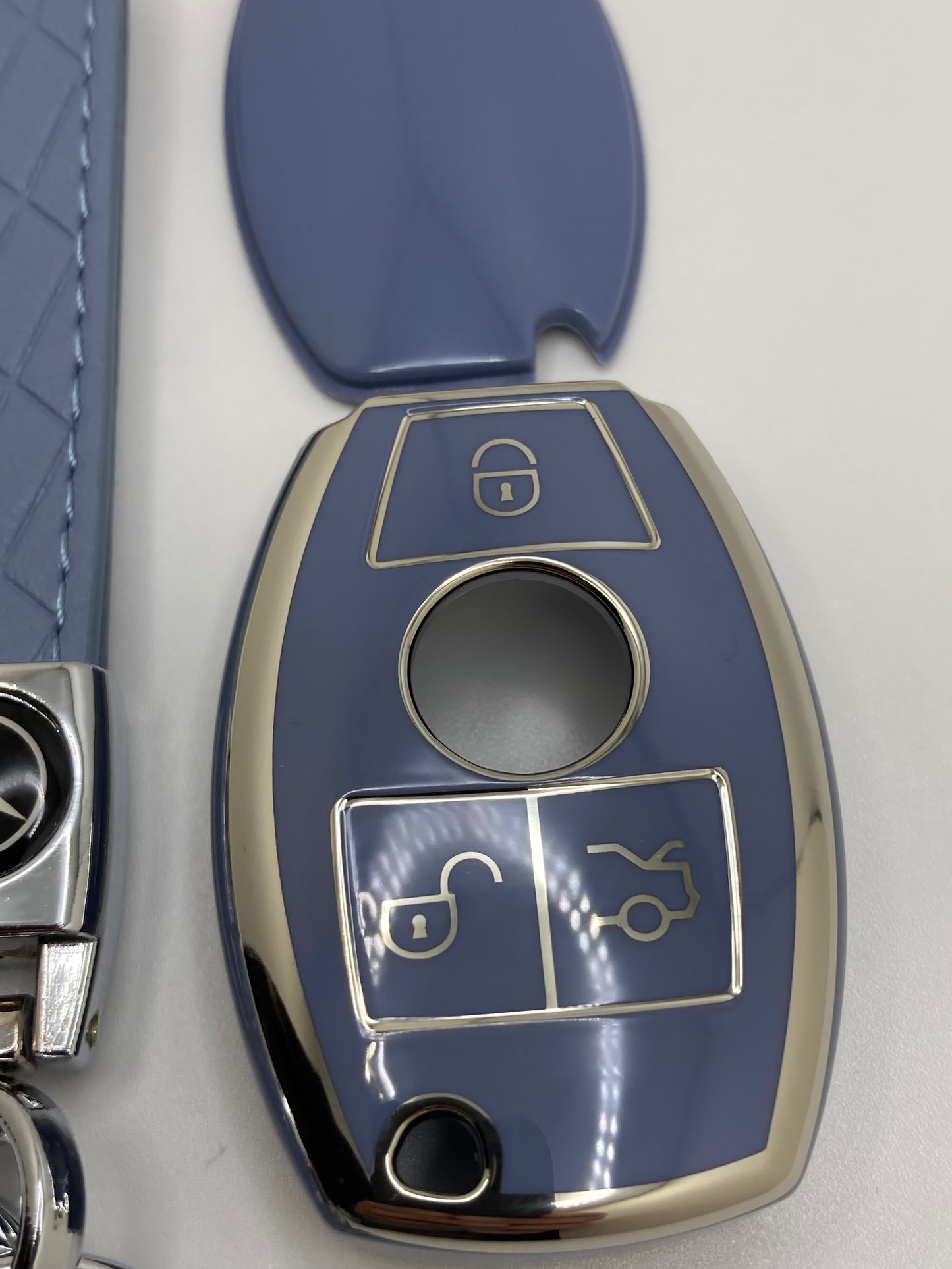 Mercedes leather keychains and key fob cases