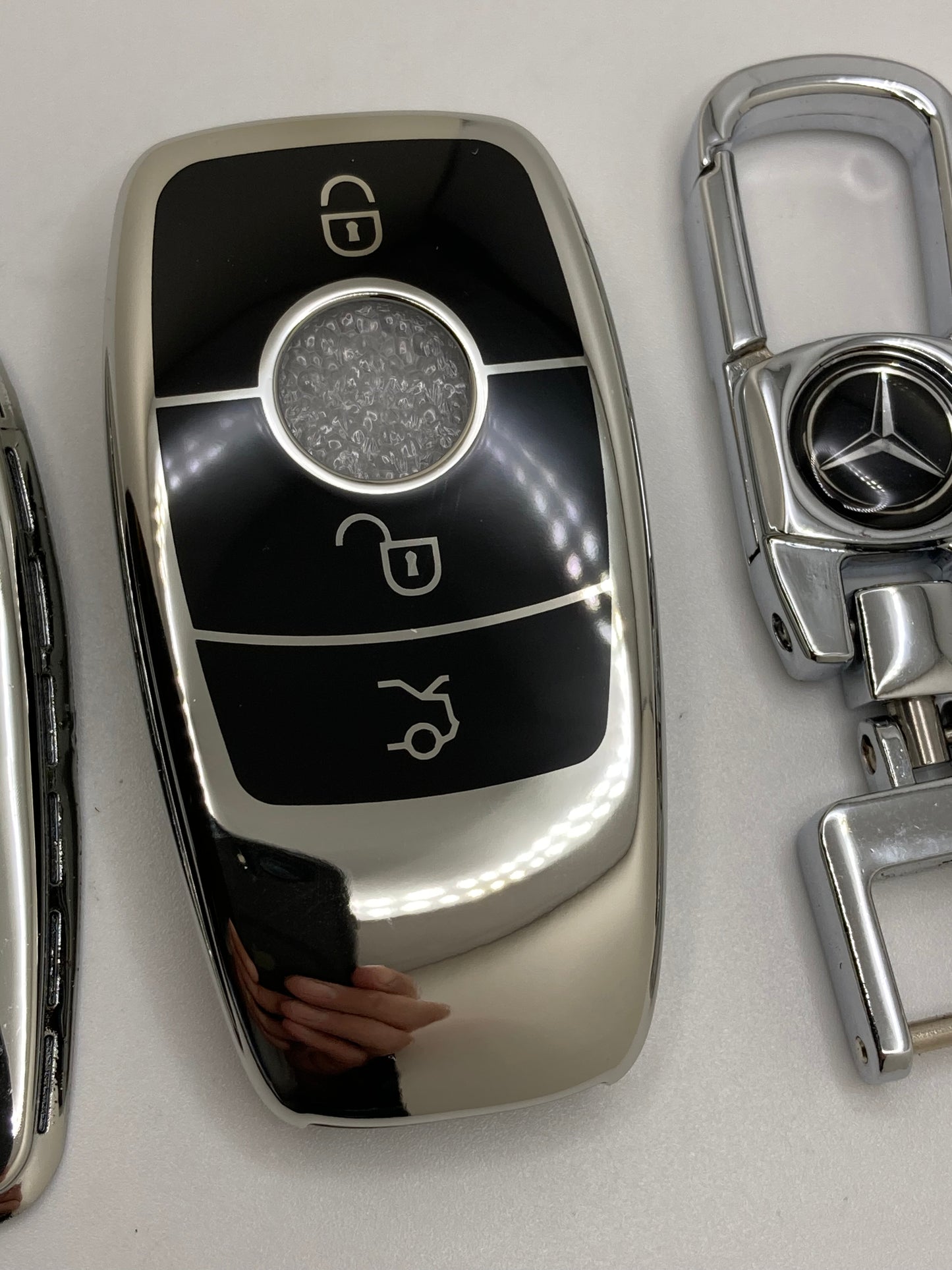 Mercedes leather keychains and key fob cases