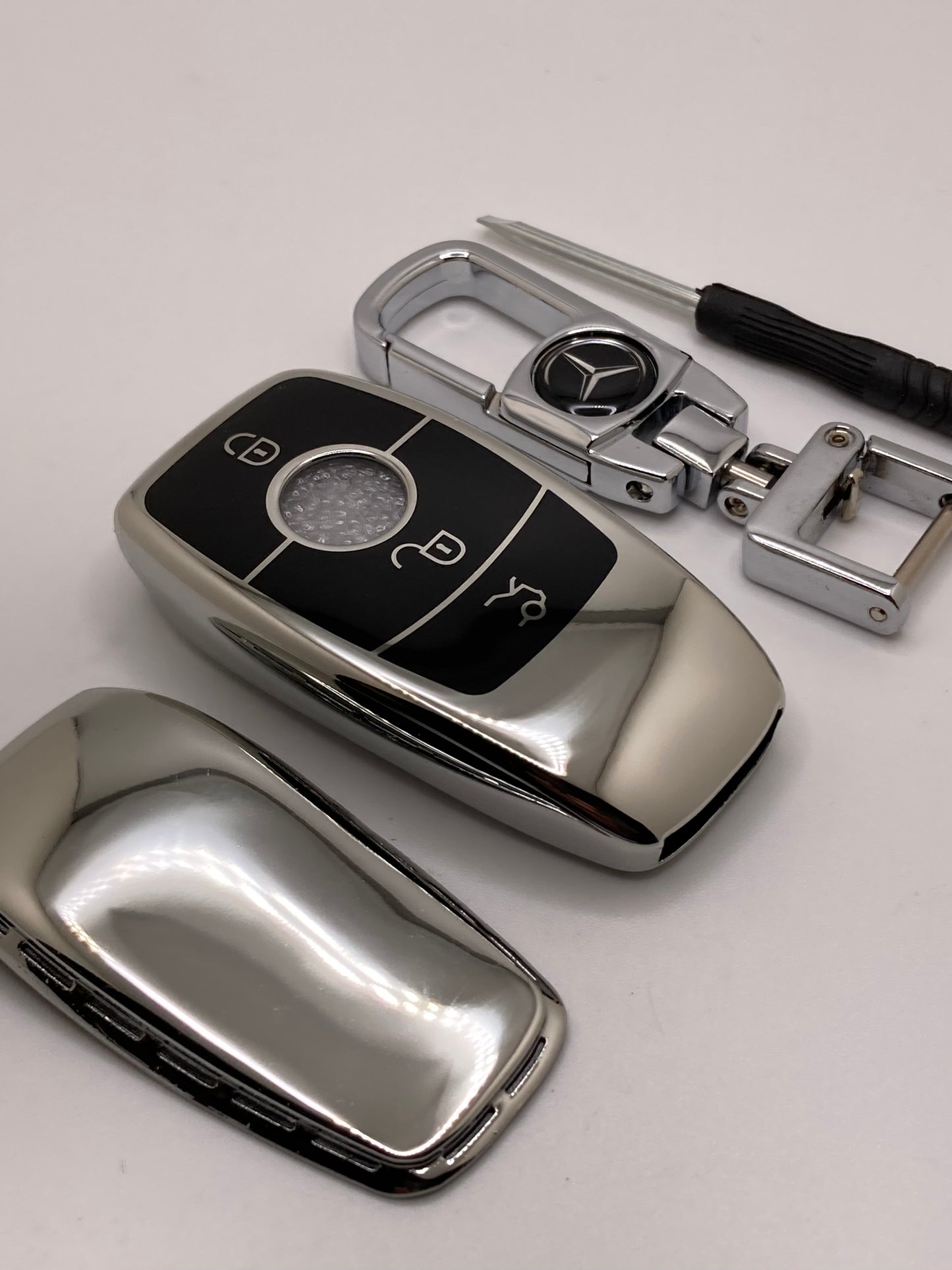 Mercedes leather keychains and key fob cases