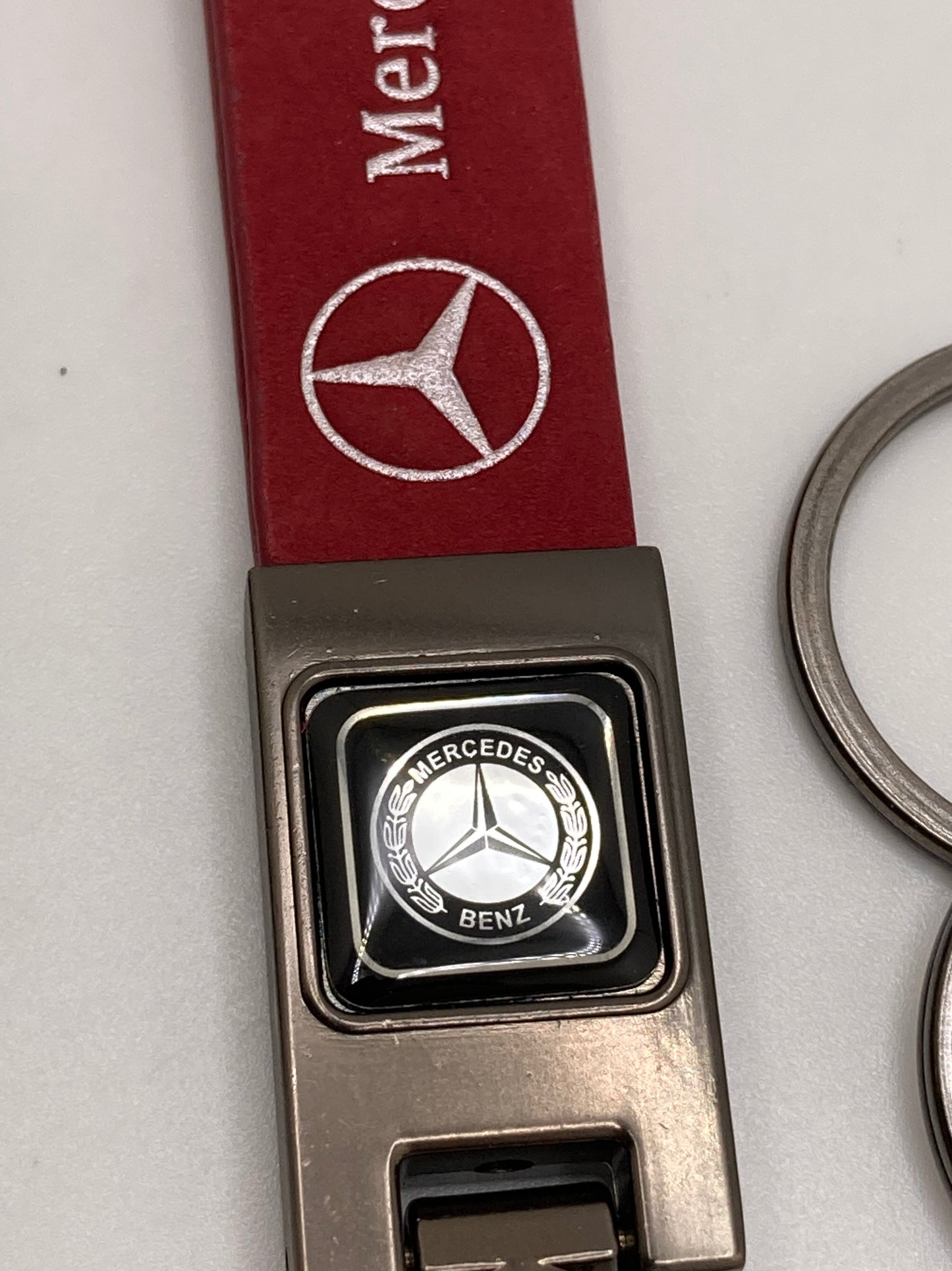 Mercedes leather keychains and key fob cases