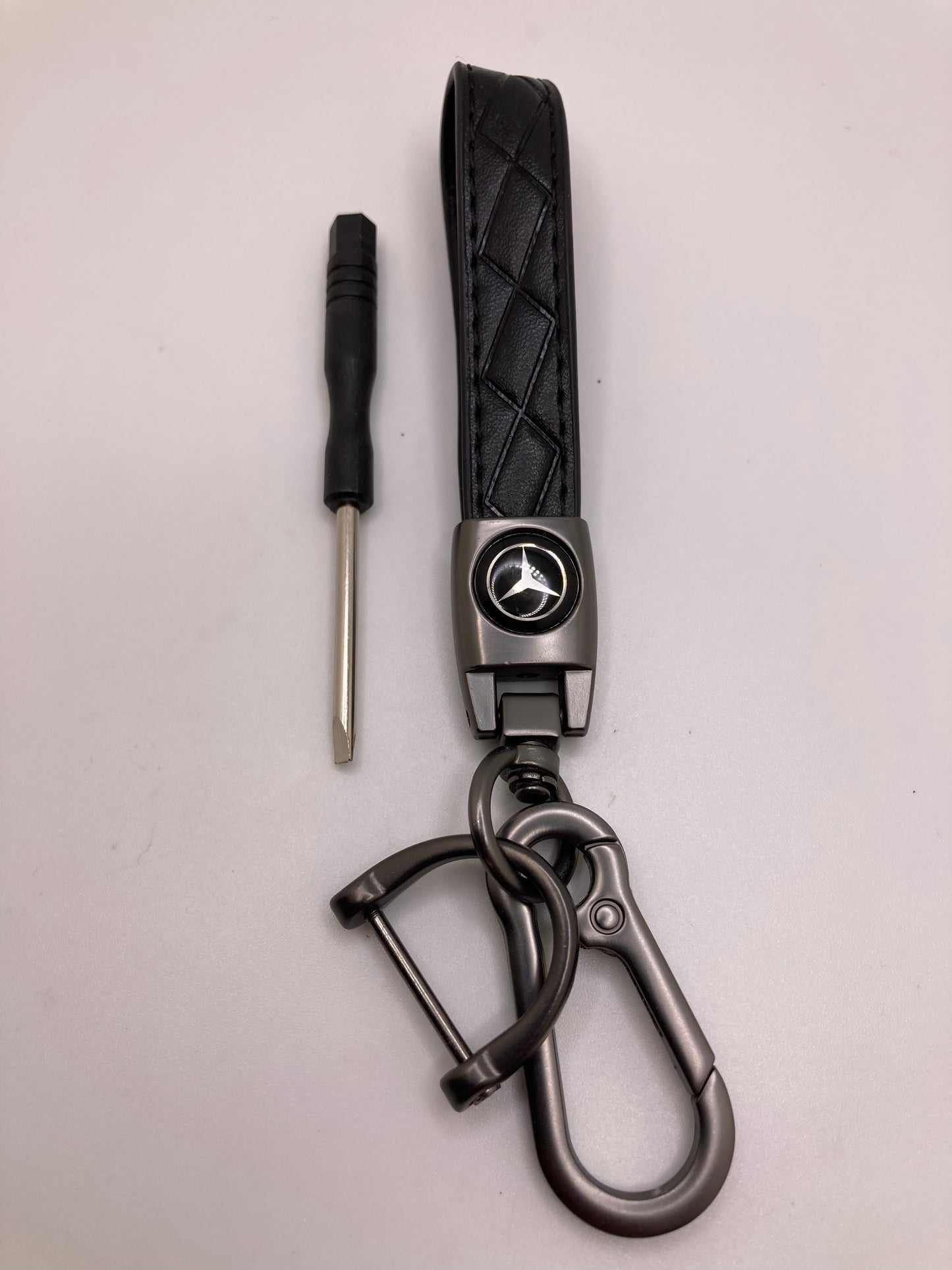 Mercedes leather keychains and key fob cases