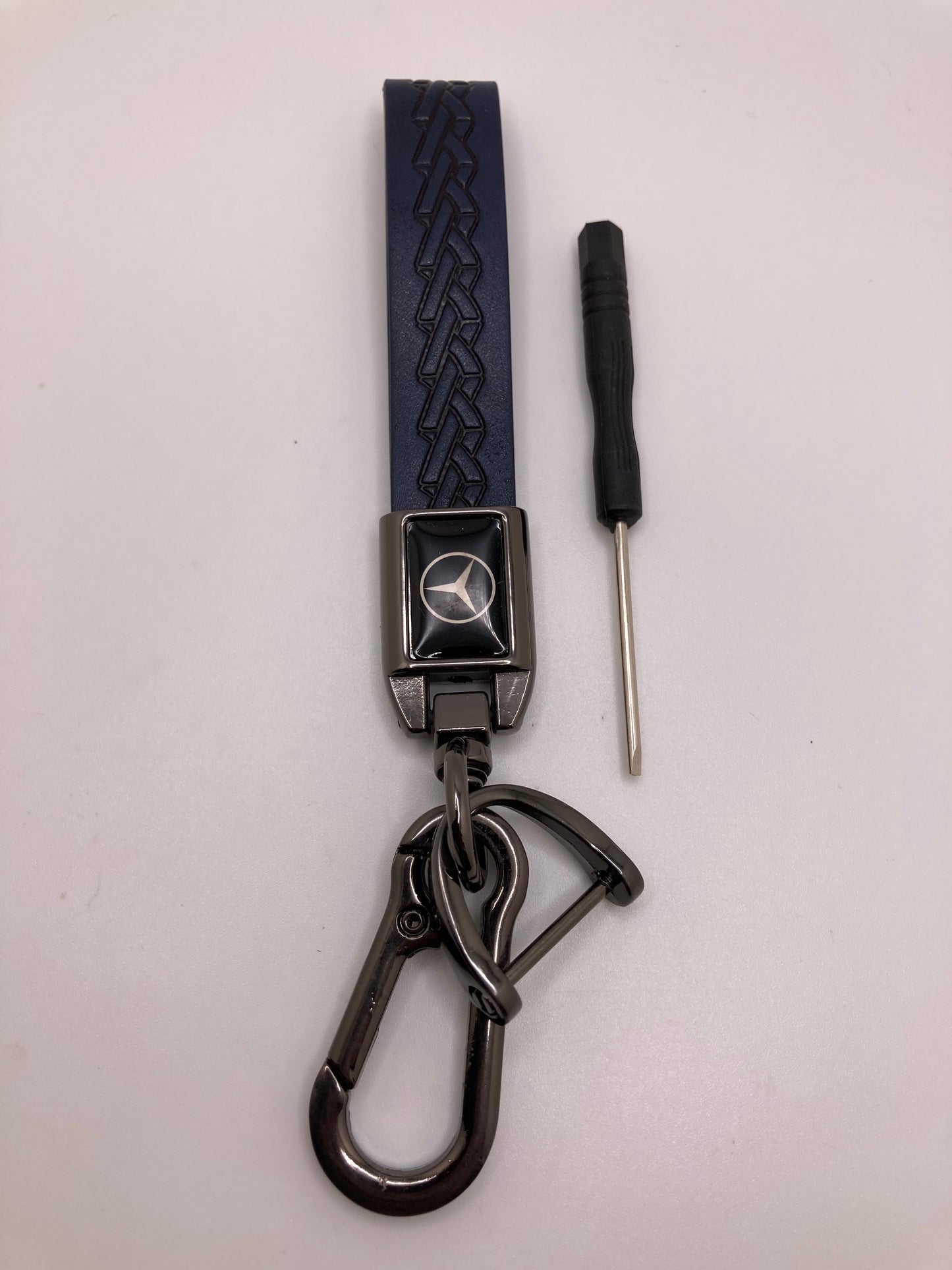 Mercedes leather keychains and key fob cases