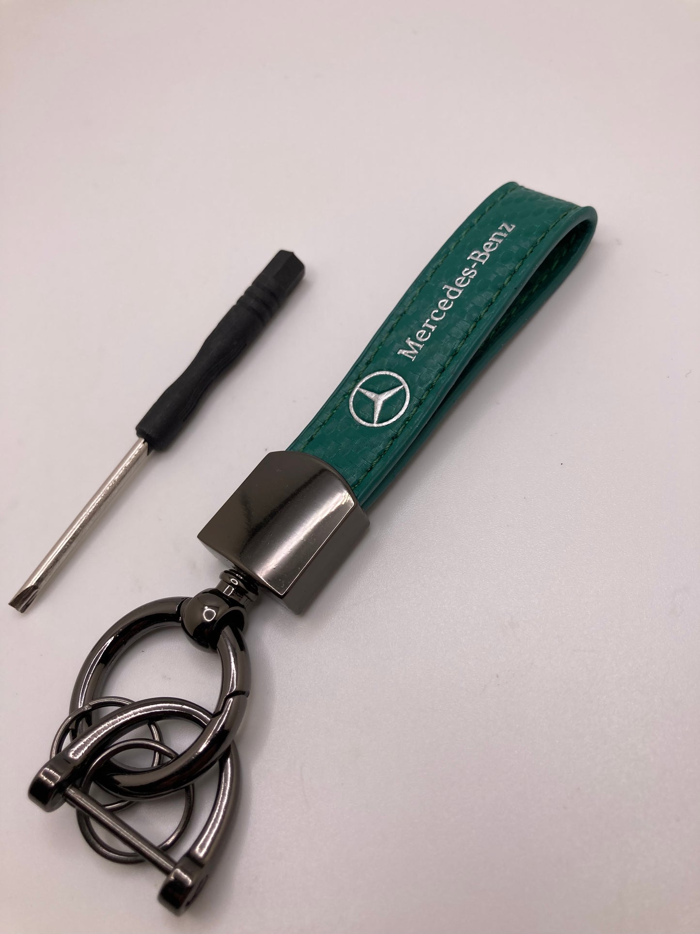 Mercedes leather keychains and key fob cases