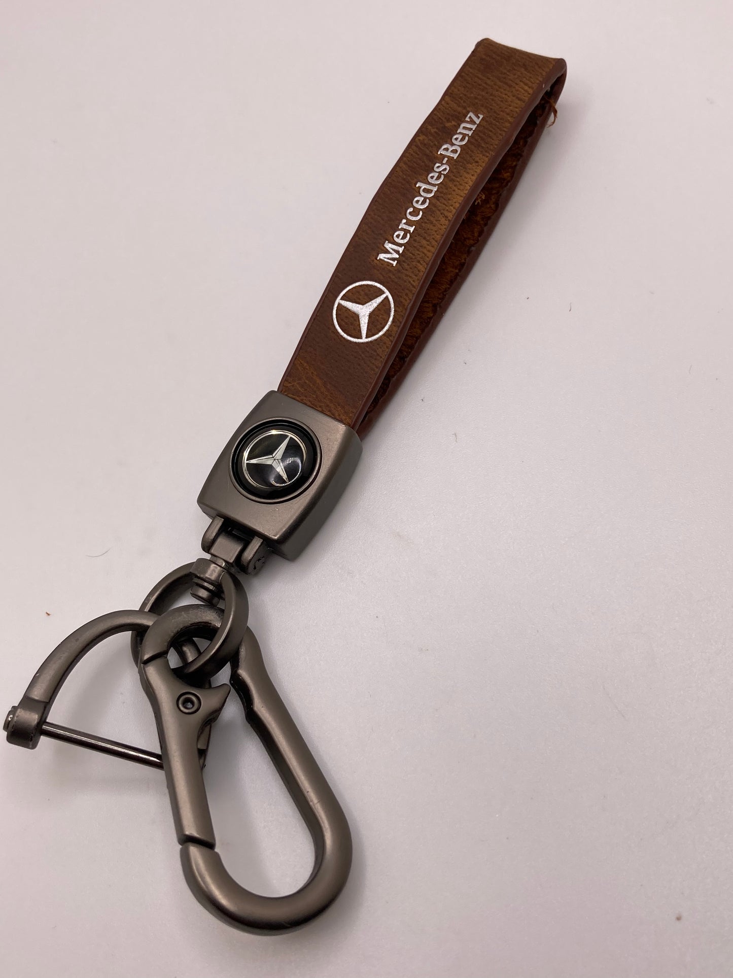 Mercedes leather keychains and key fob cases