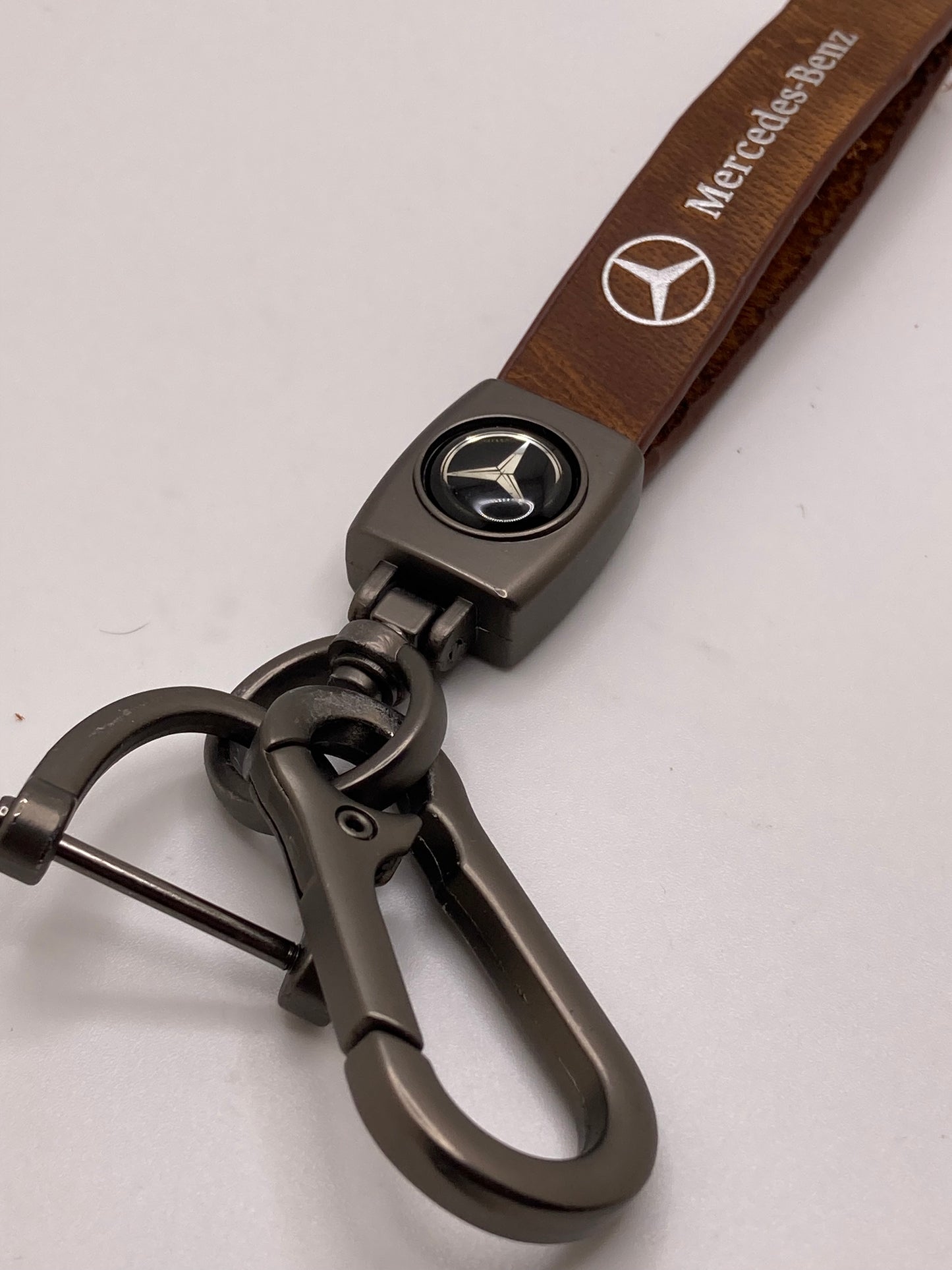 Mercedes leather keychains and key fob cases