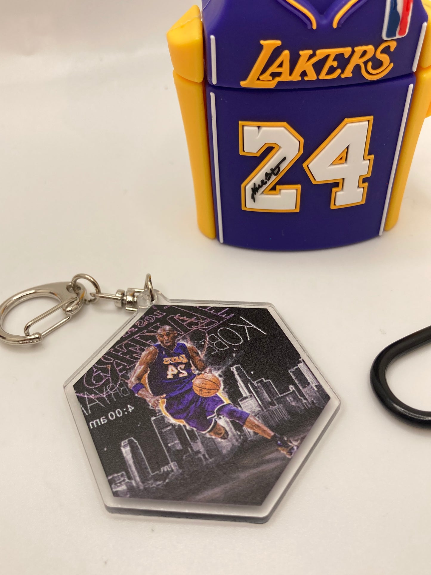 Kobe Bryant themed AirPod case cover and keychain