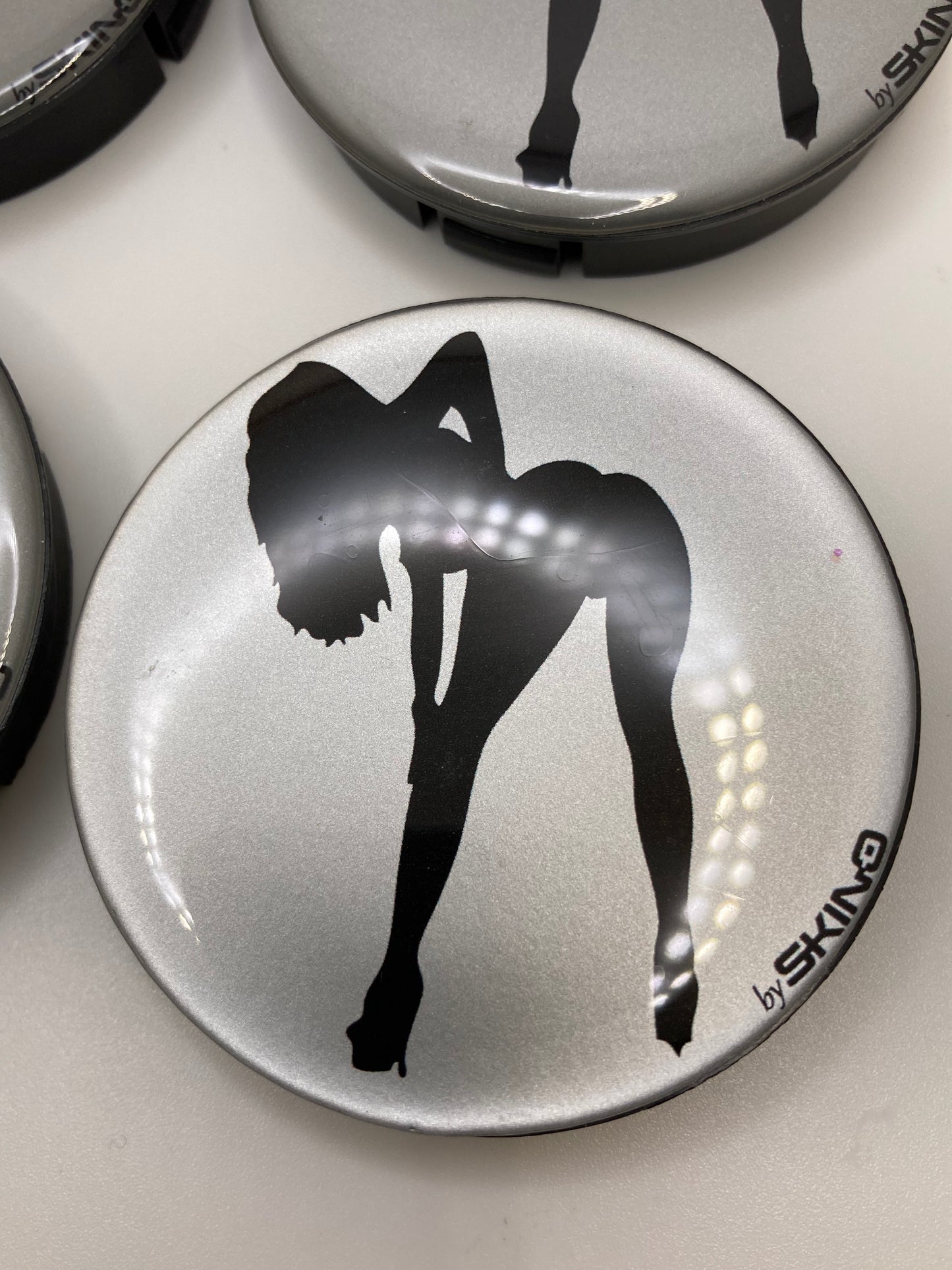 60mm - Skino - wheel center cap replacements - female silhouette - 4pcs set