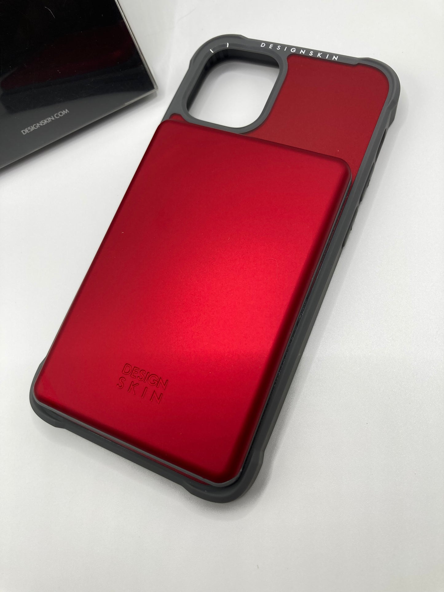iPhone 12 - DesignSkin - sliding wallet phone case - Burgundy Red