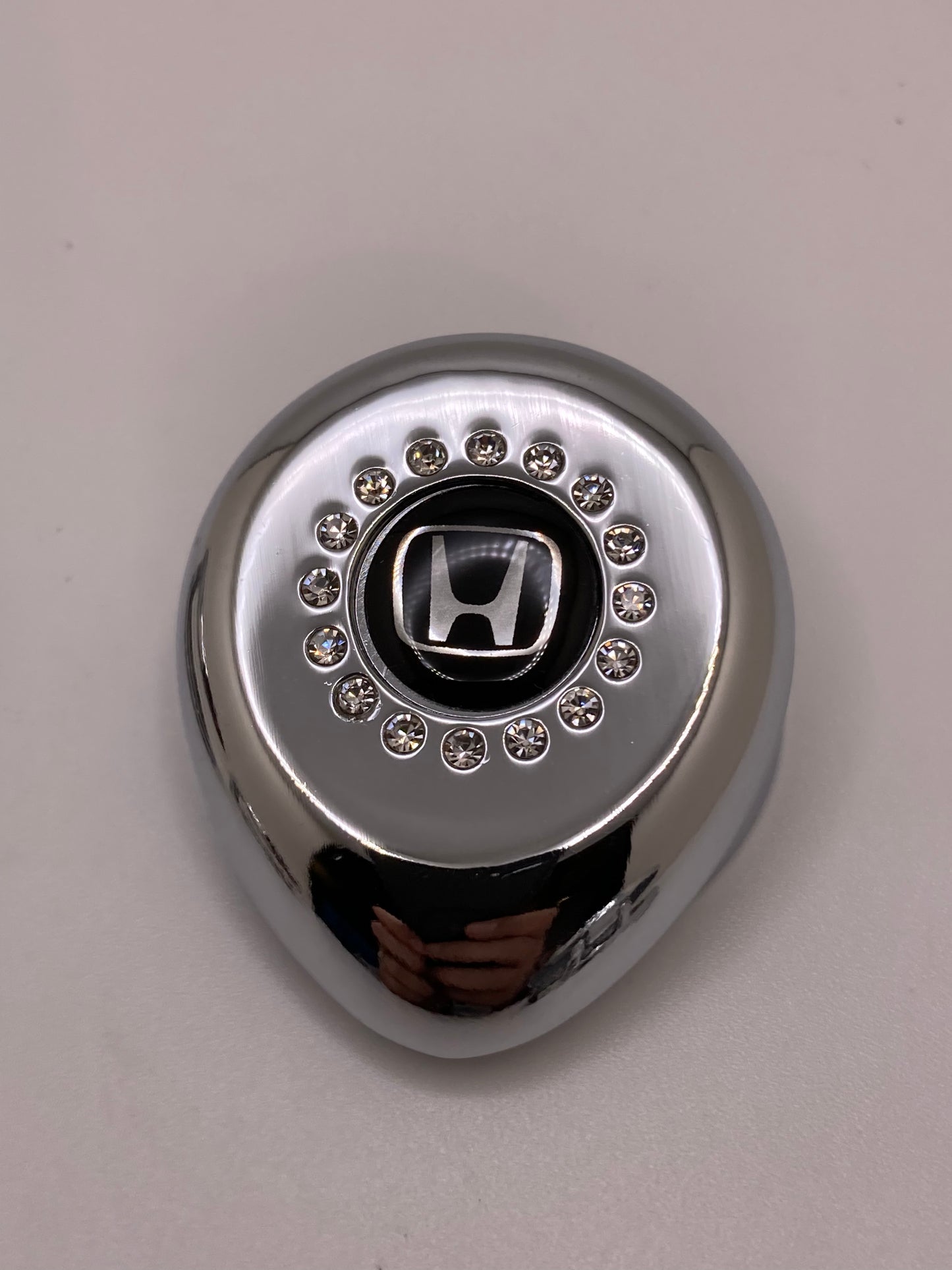 Logo push start button cover w/ crystals
