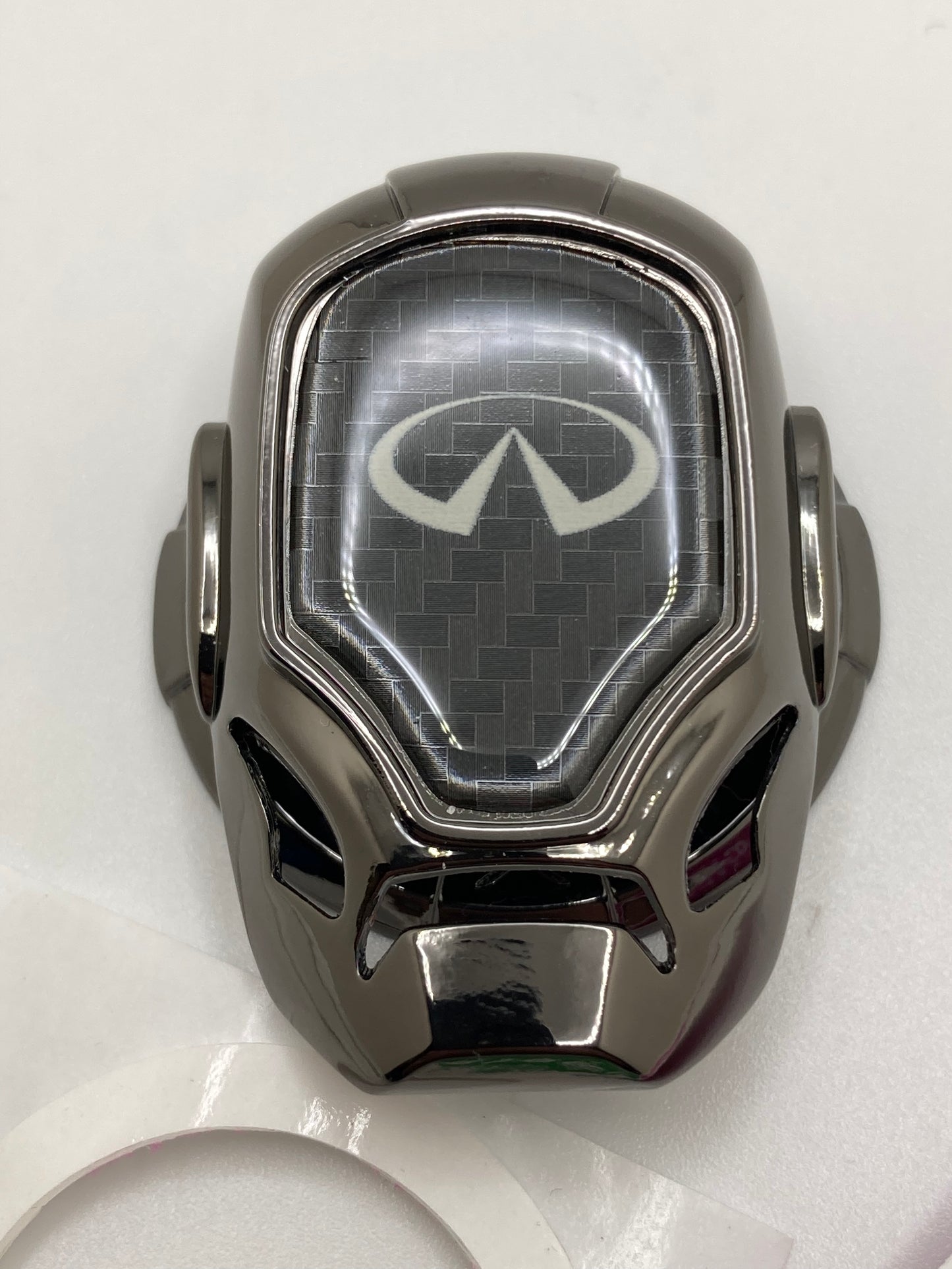 Mask Style push button start cover w/logo