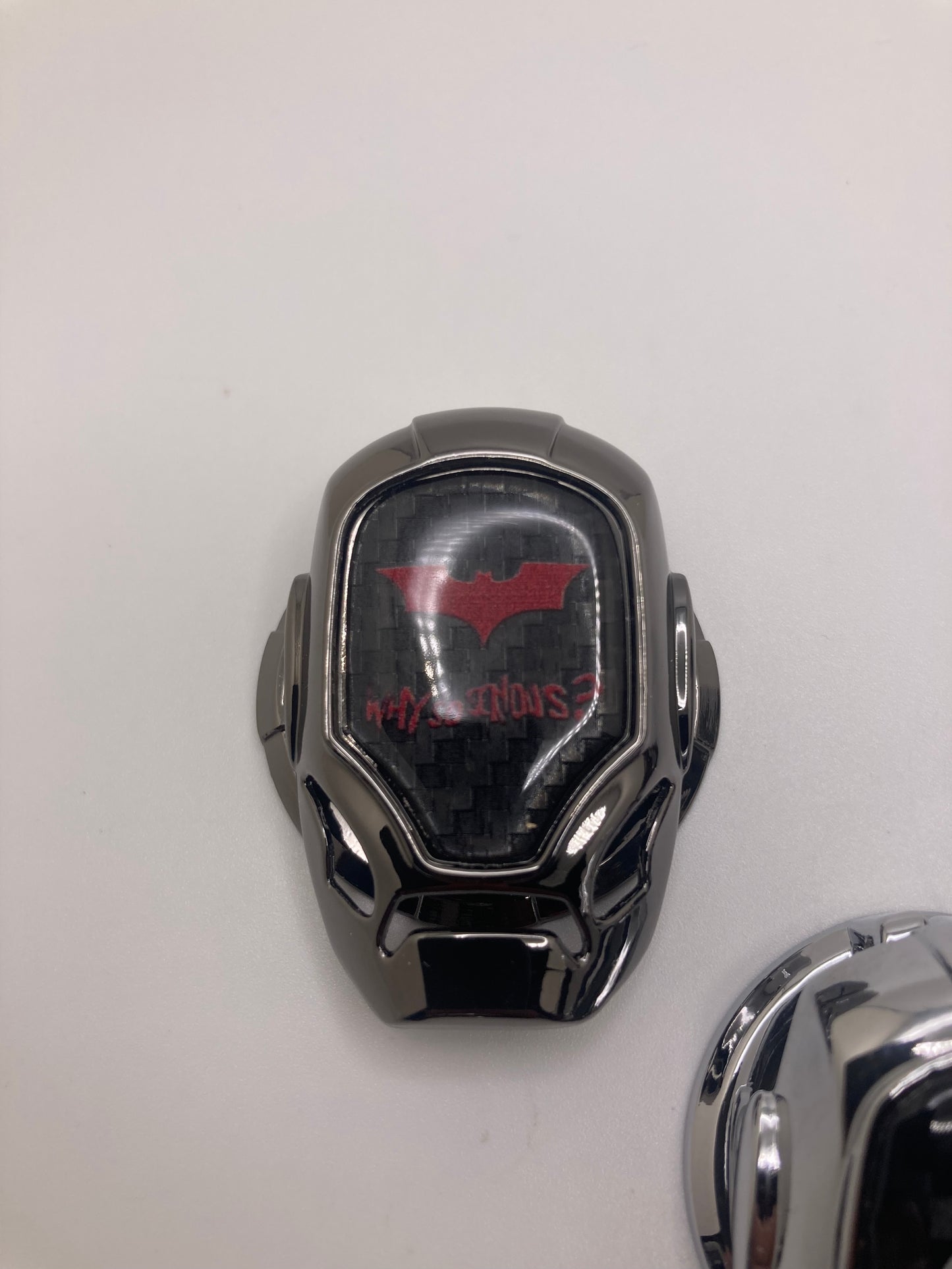Mask Style push button start cover w/logo