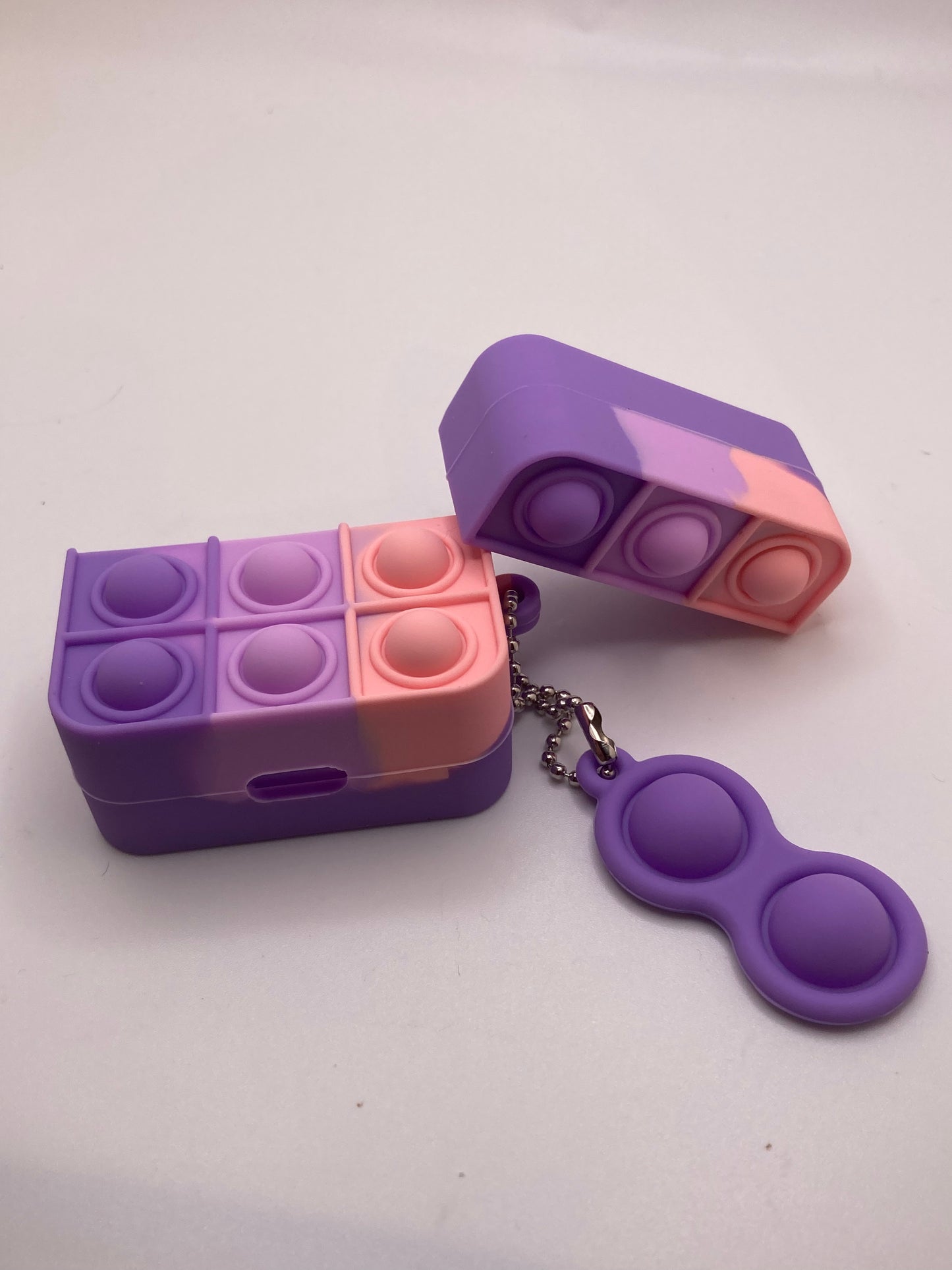 Silicone AirPod case cover with Push Pop Bubble for AirPods - gen 1/2