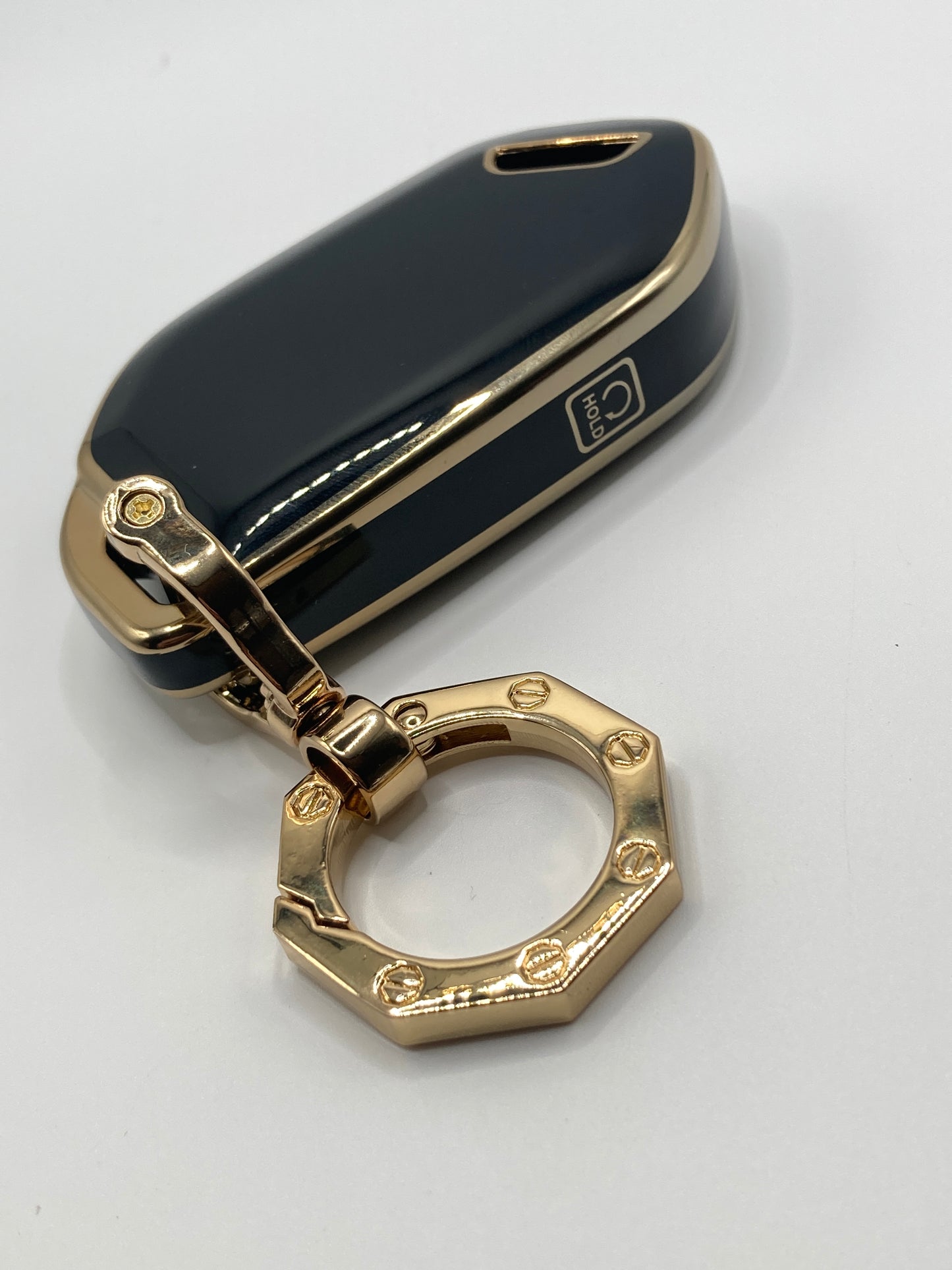 KIA - Black and Gold Key Fob Cover for 2023-2024 KIA Telluride