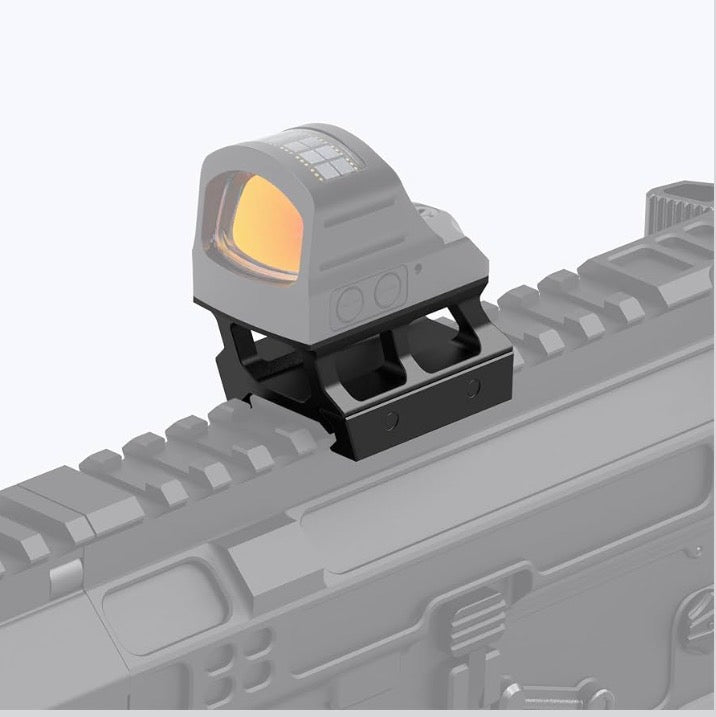 2x Red Dot Riser Mount Picatinny Rail Riser for RMR Footprint Red Dot,0.75 and 0.95"