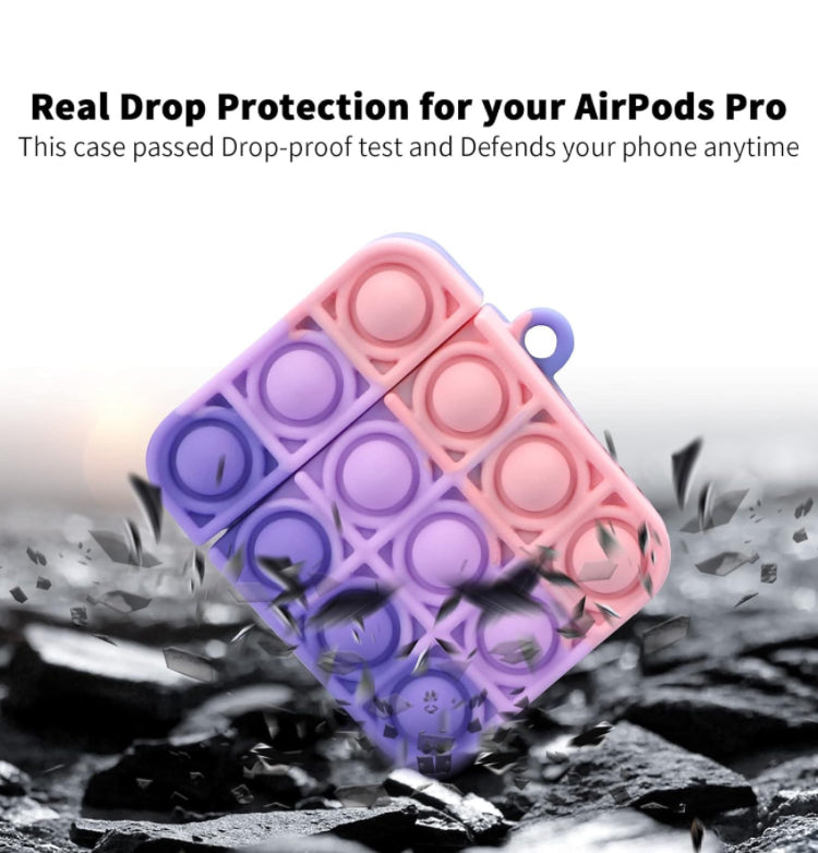 Silicone AirPod case cover with Push Pop Bubble for AirPods - gen 1/2