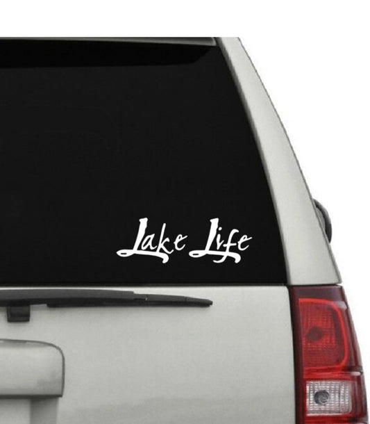 Lake Life vinyl decal - 6.5x2.5