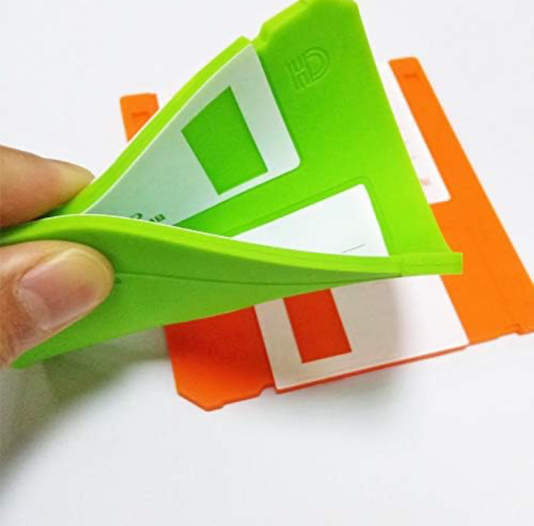 Floppy Silicone Disk Coasters - Retro Writing Coasters - Set of 6 Pieces
