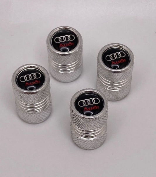 Audi - Quattro - Valve Stem Caps - 4pcs Silver