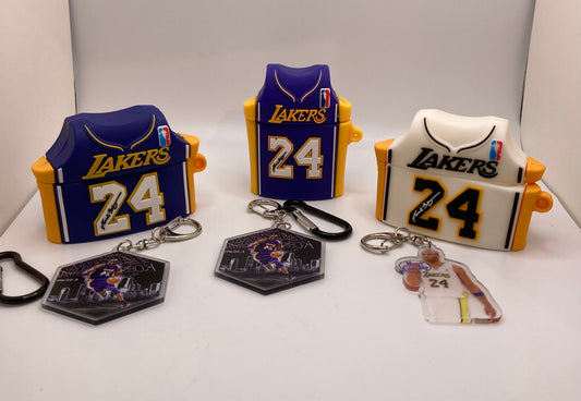 Kobe Bryant themed AirPod case cover and keychain