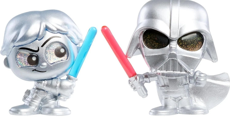 Star Wars Doorables Jedi vs Sith 2-Pack Collectible Figures (Skywalker & Vader)