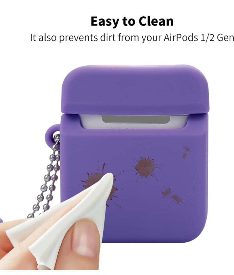 Silicone AirPod case cover with Push Pop Bubble for AirPods - gen 1/2