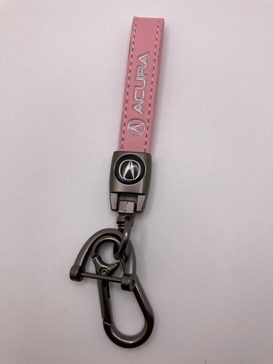 Acura - Pink Leather Keychain