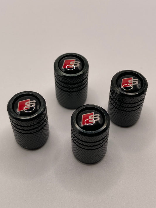 Audi - Sport - black valve stem cap set - 4pcs