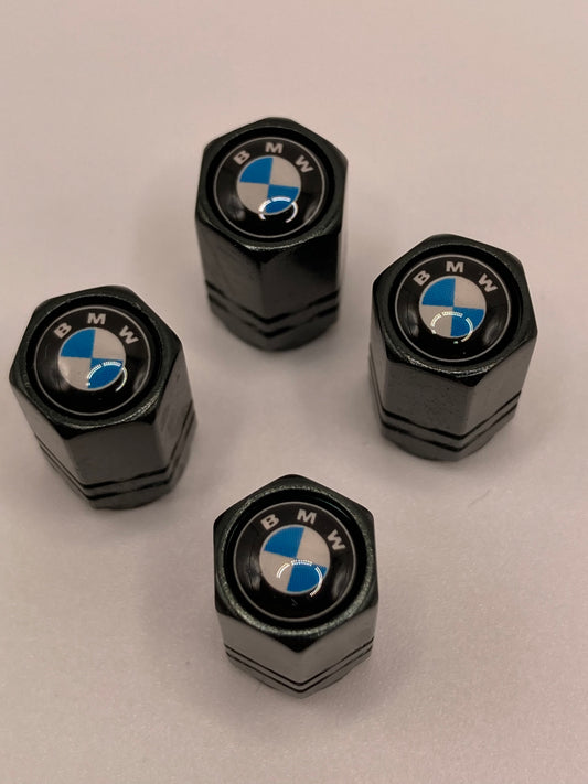 BMW - black hex valve stem cap set - 4pcs