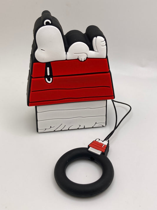 Snoopy AirPods case cover for Gen 1&2 - Snoopy on House - with lanyard - Peanuts