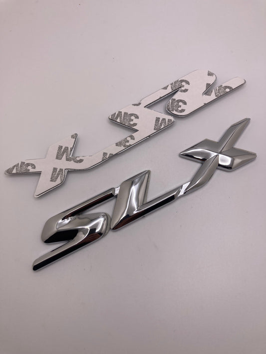 Chrome SLX Badge - OEM Replacement - 3m adhesive backing