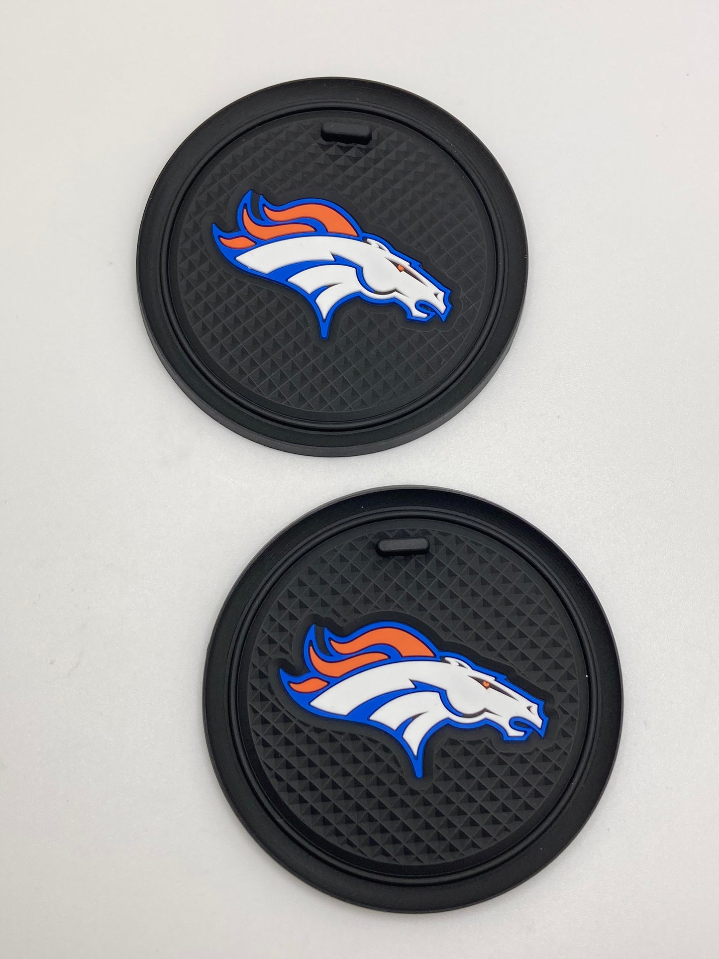 NFL - Denver Broncos - thin cup holder coasters - 2pcs set