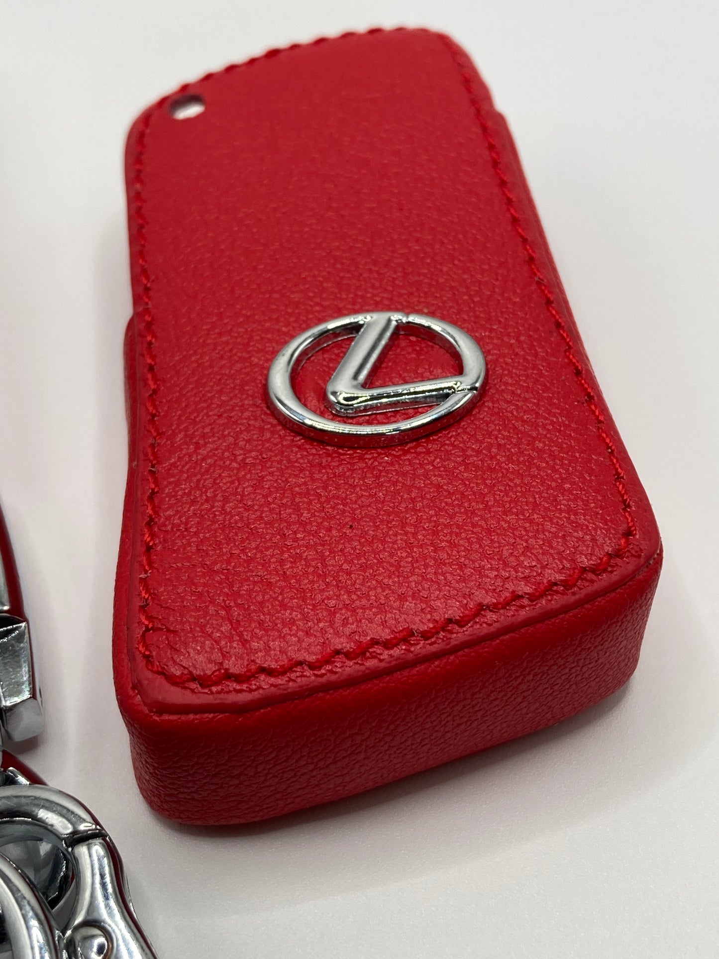 Lexus - Red Leather Keychain Set