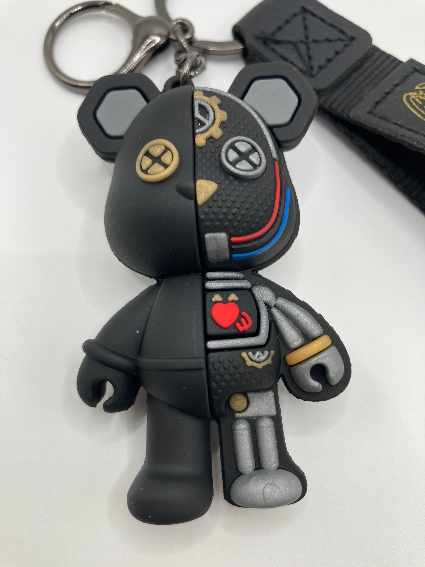 Skull Robot Bear keychain