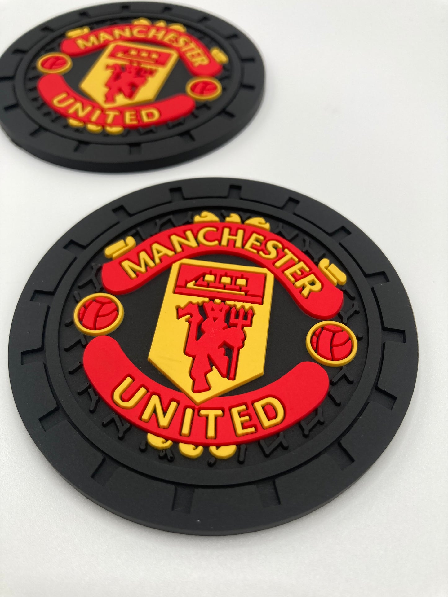 Soccer - Manchester United - Car Cup Holder Coasters - 2pcs