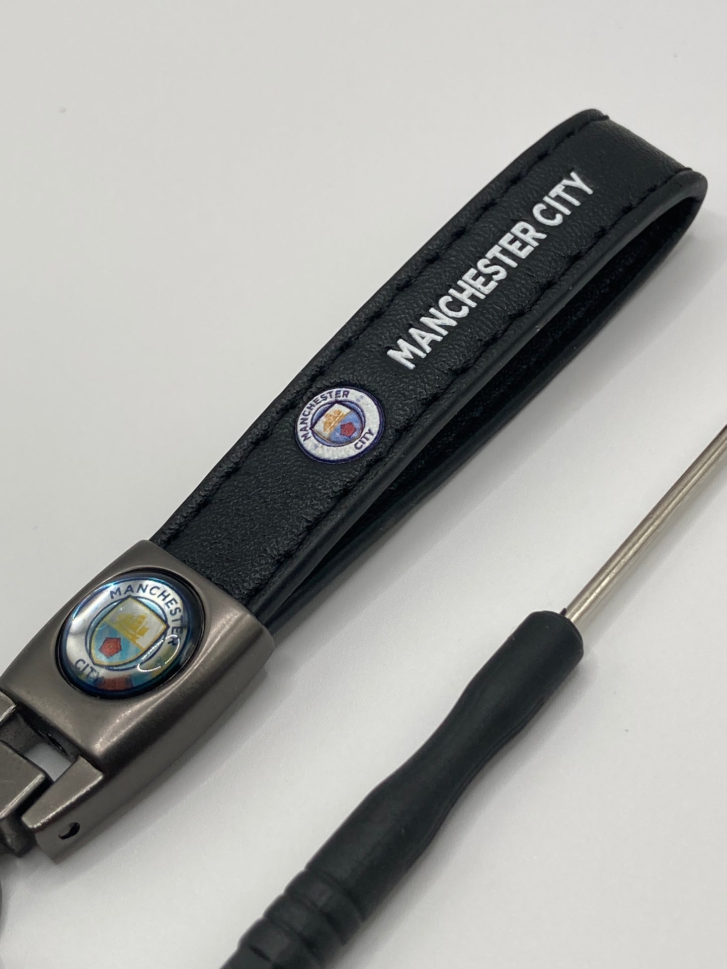 Soccer - Manchester City - Leather Keychain