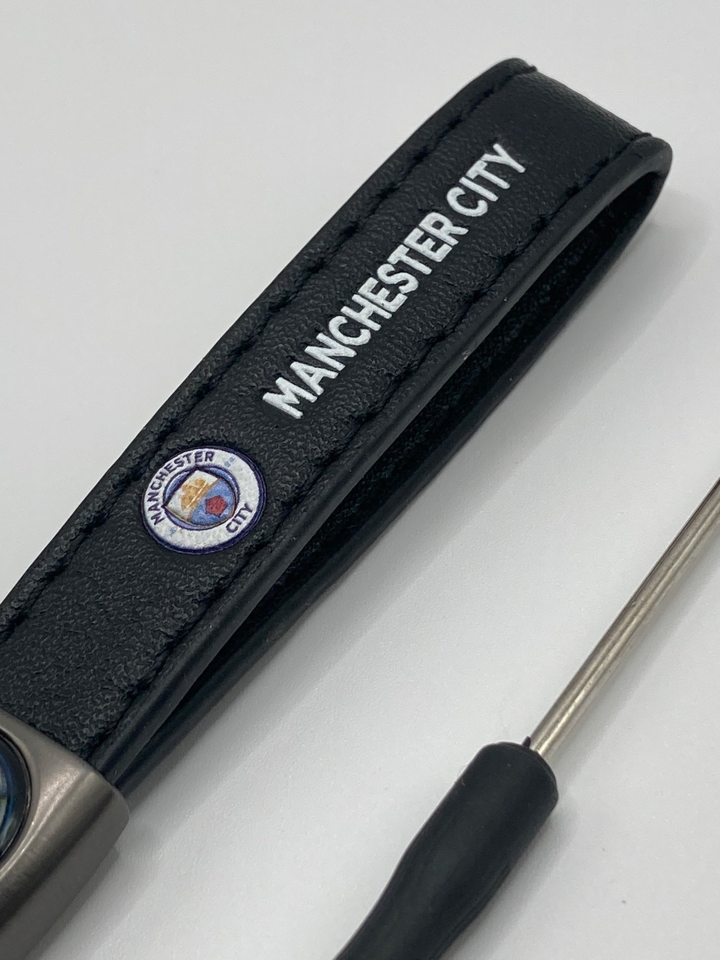 Soccer - Manchester City - Leather Keychain