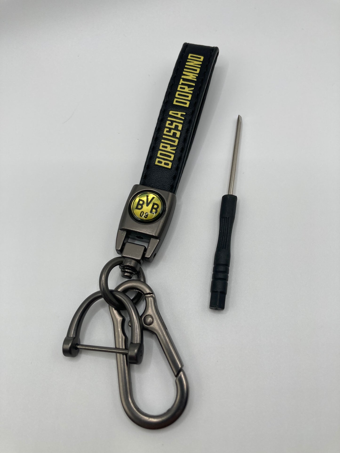 Soccer - Borussia Dortmuno - Leather Keychain
